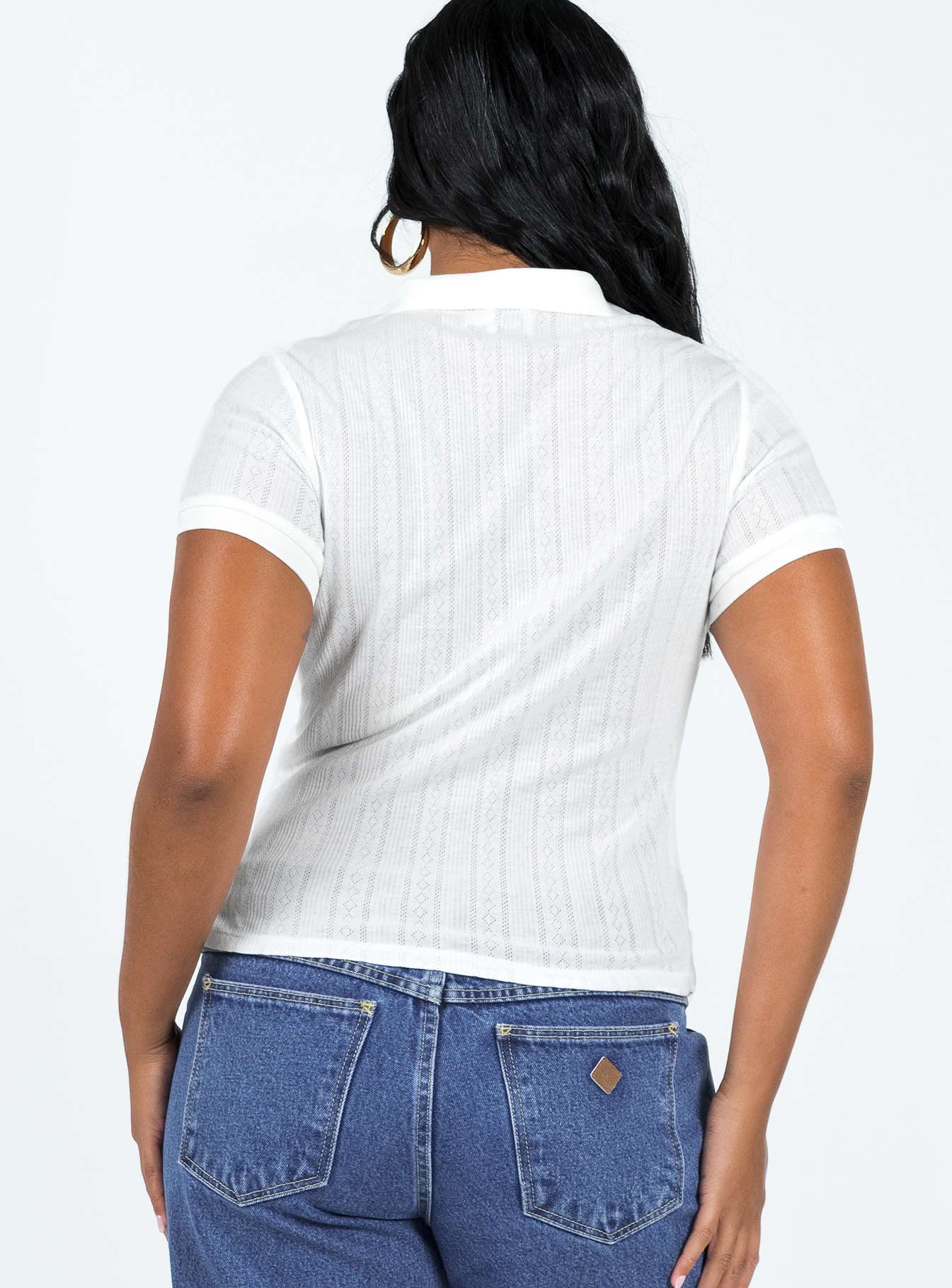 Long Beach Polo Top Cream - Image 5