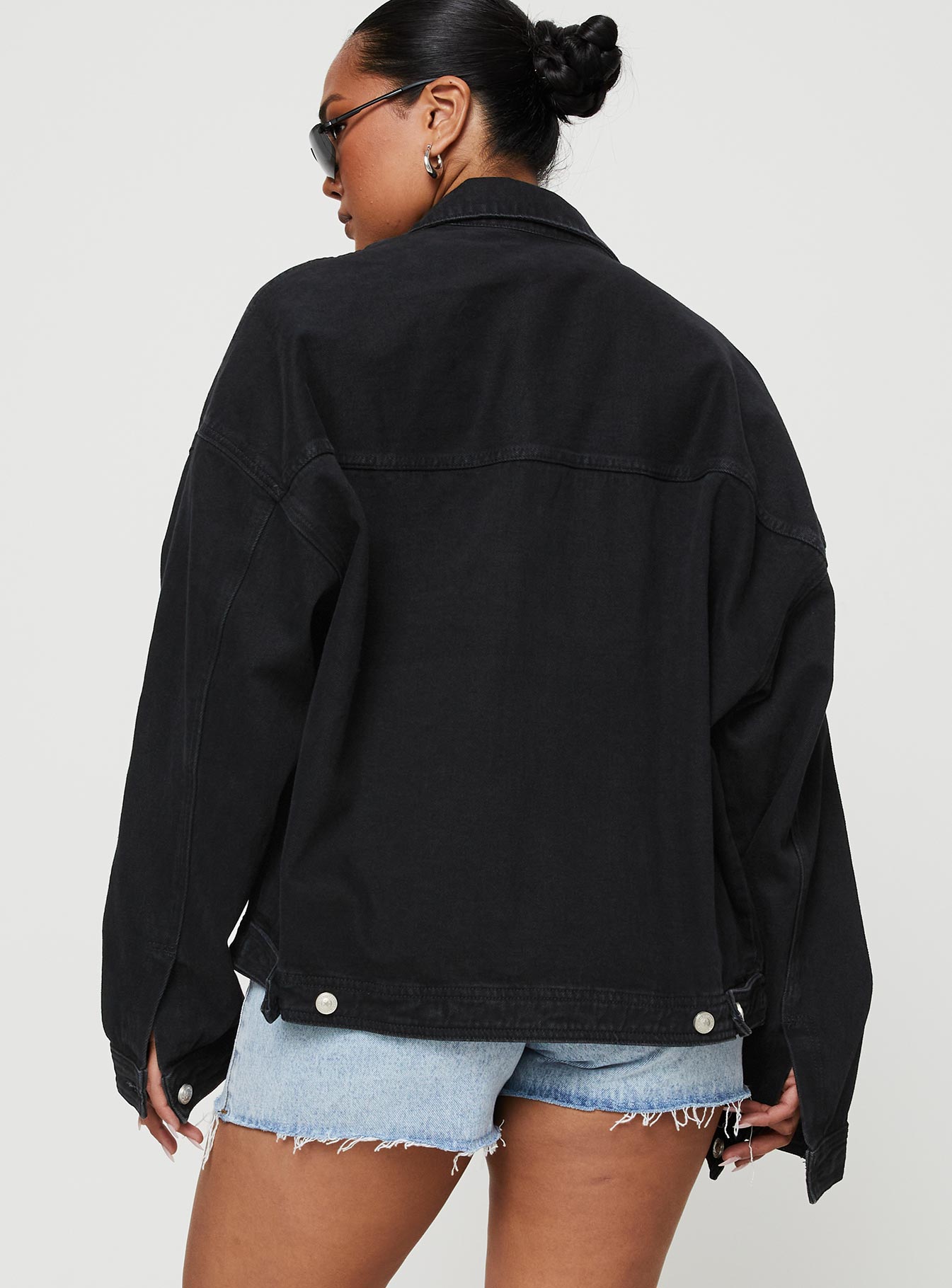 Kier Oversized Jacket Denim Black - Image 5