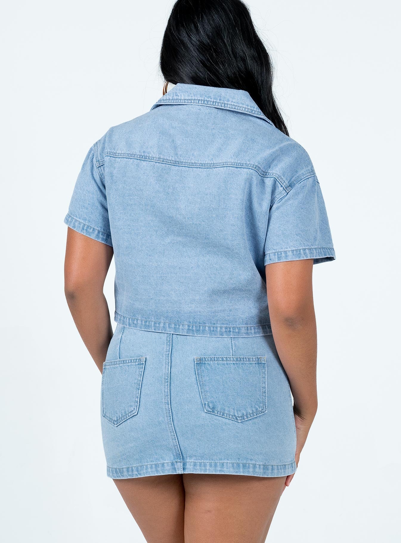 The Justin Mini Skirt Denim - Image 5