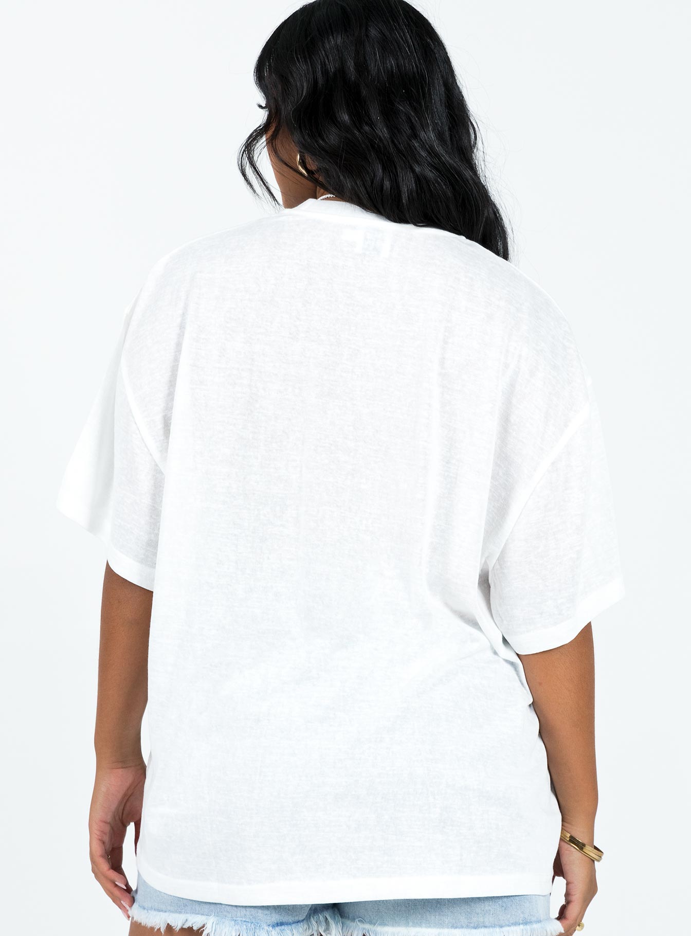 Martini Oversized Tee White - Image 5