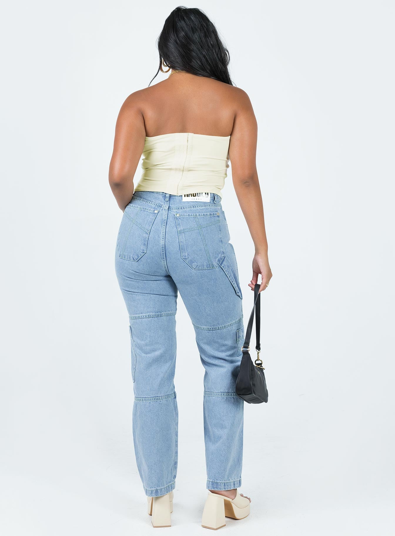 The Ragged Priest Combat Organic Cotton Denim Light Blue - Image 5