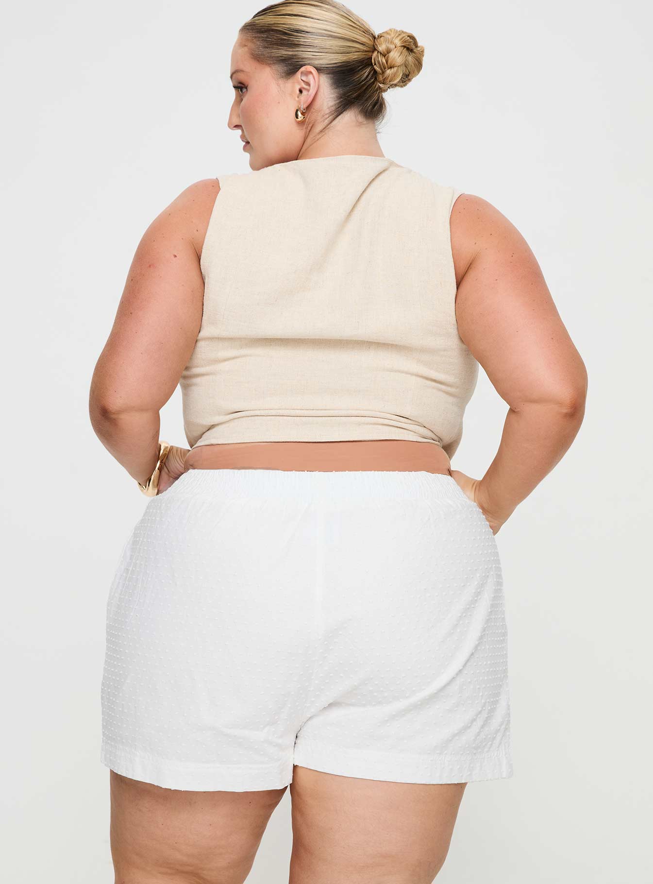 Dobby Shorts White Curve - Image 5