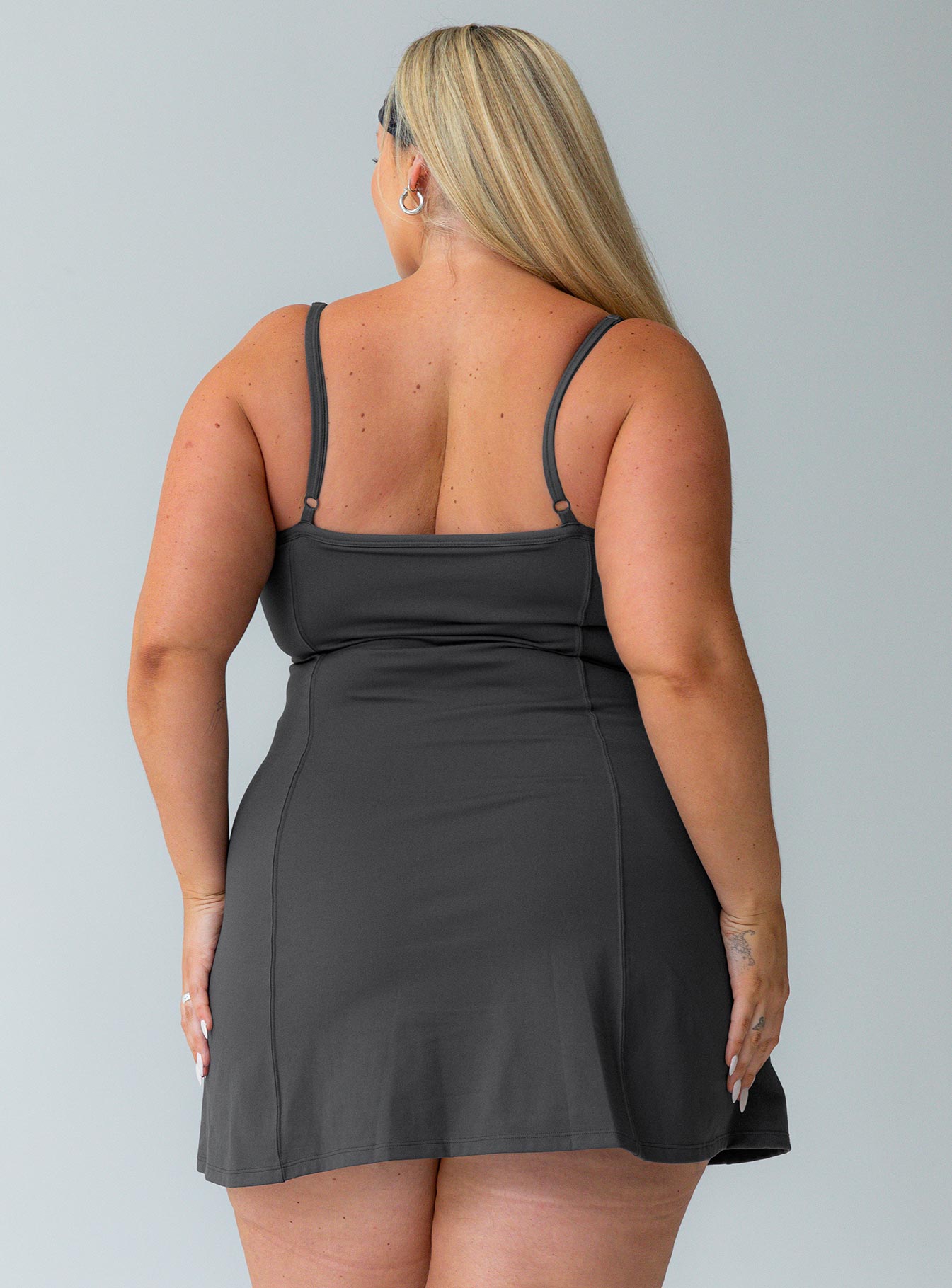 Ambition Activewear Romper Grey Curve - Image 4