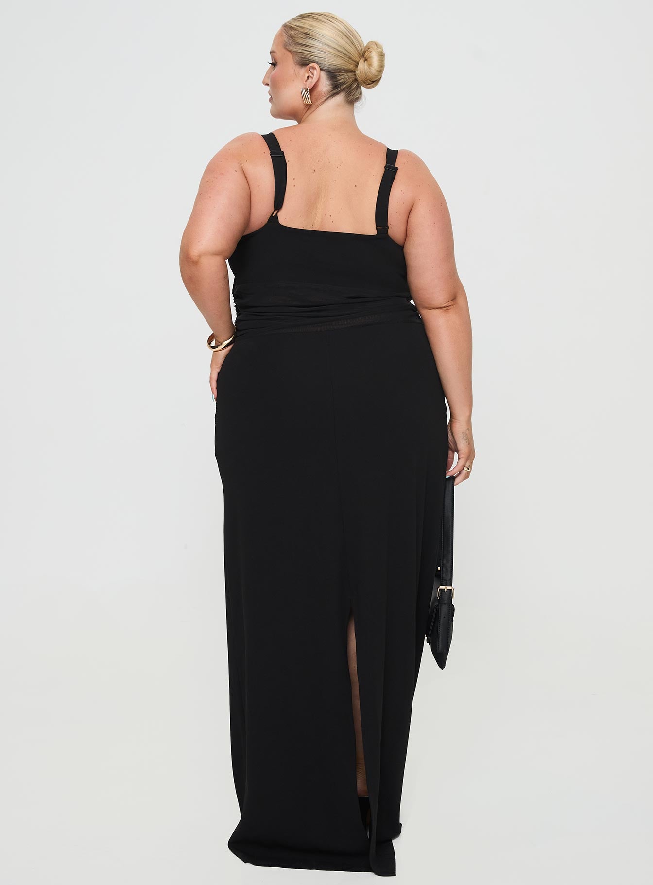 Mazzola Maxi Dress Black Curve - Image 5