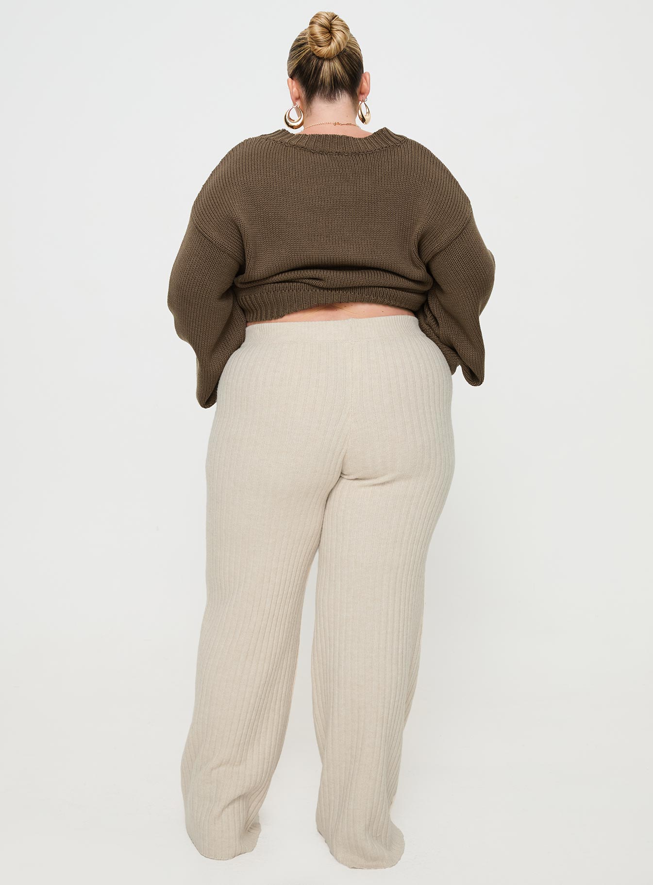 Montana Knit Pants Cream Curve - Image 5