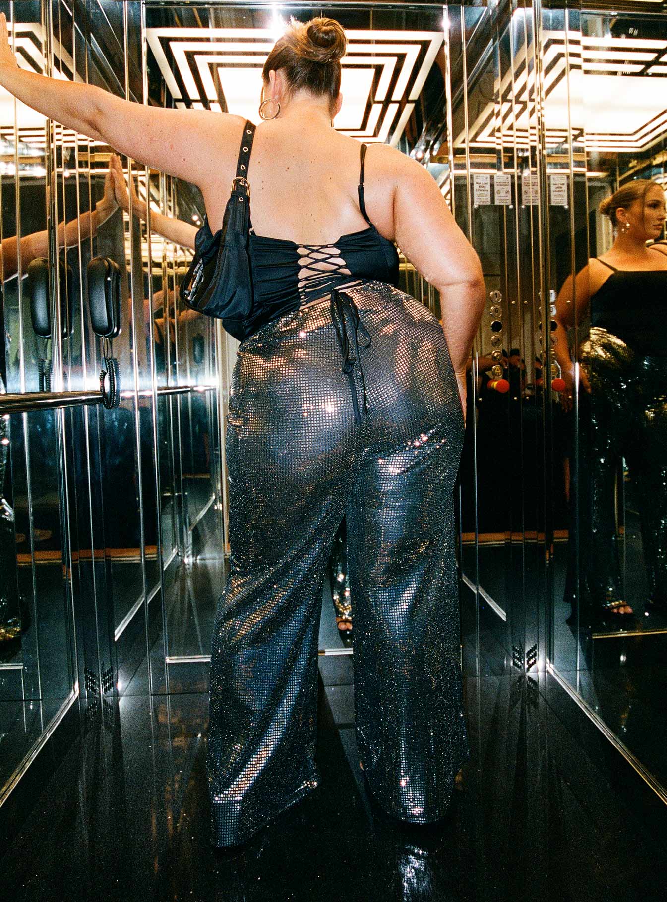 Nemara Pants Black / Silver Curve - Image 4