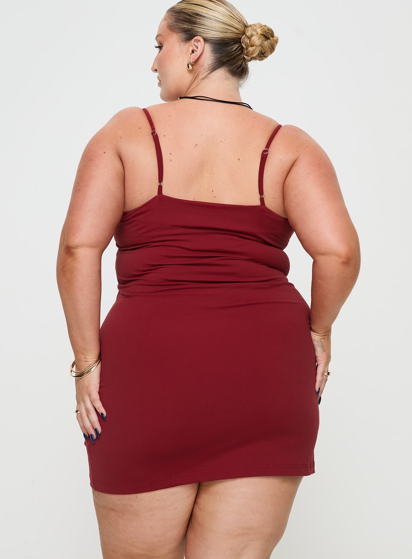 Serafina Mini Dress Red Curve - Image 5