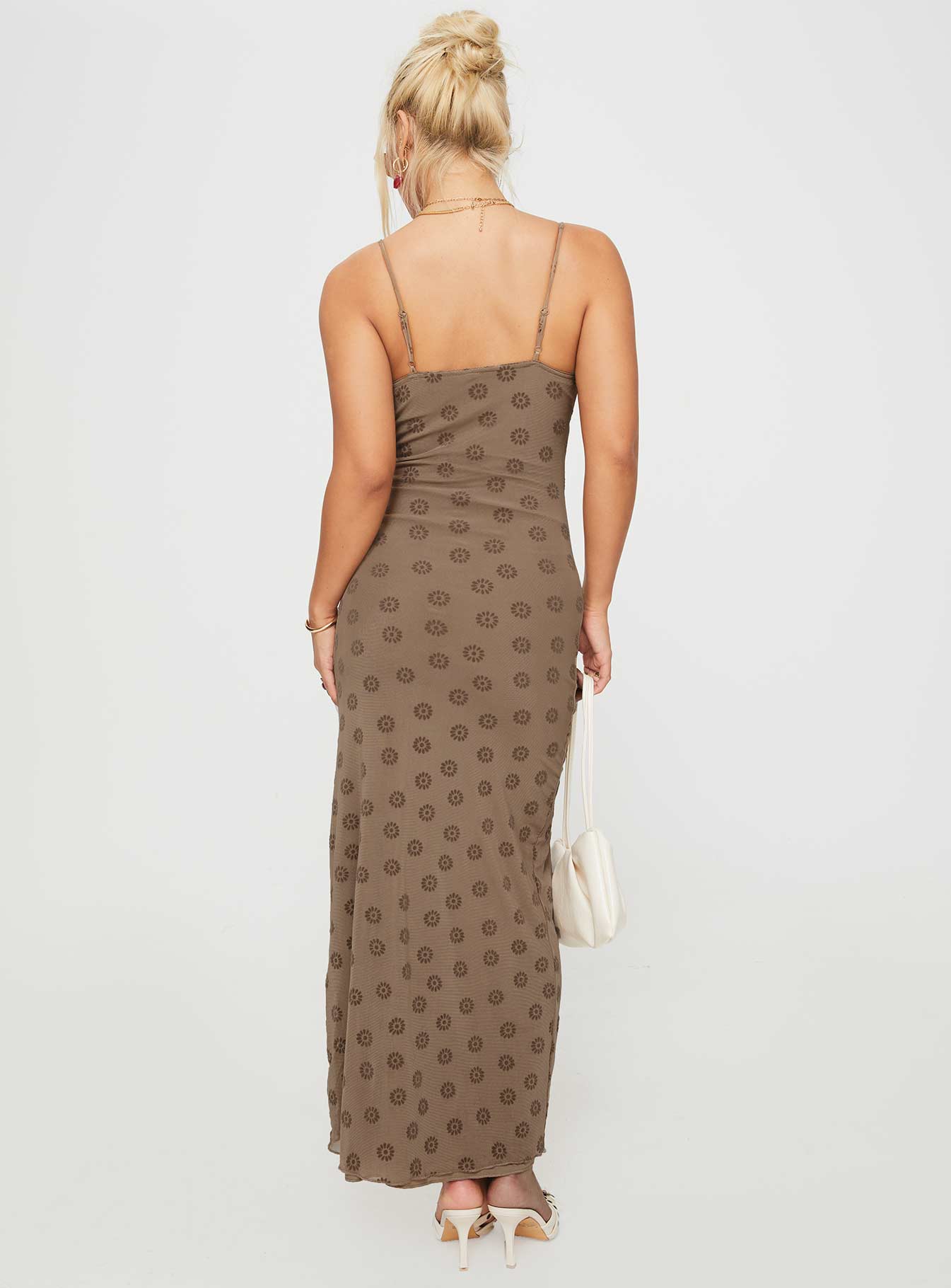 Darsih Maxi Dress Light Brown - Image 5