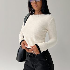 Keree Lightweight Knit Sweater Cream