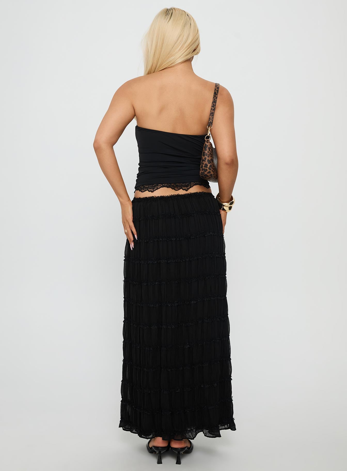 Estefania Maxi Skirt Black - Image 5