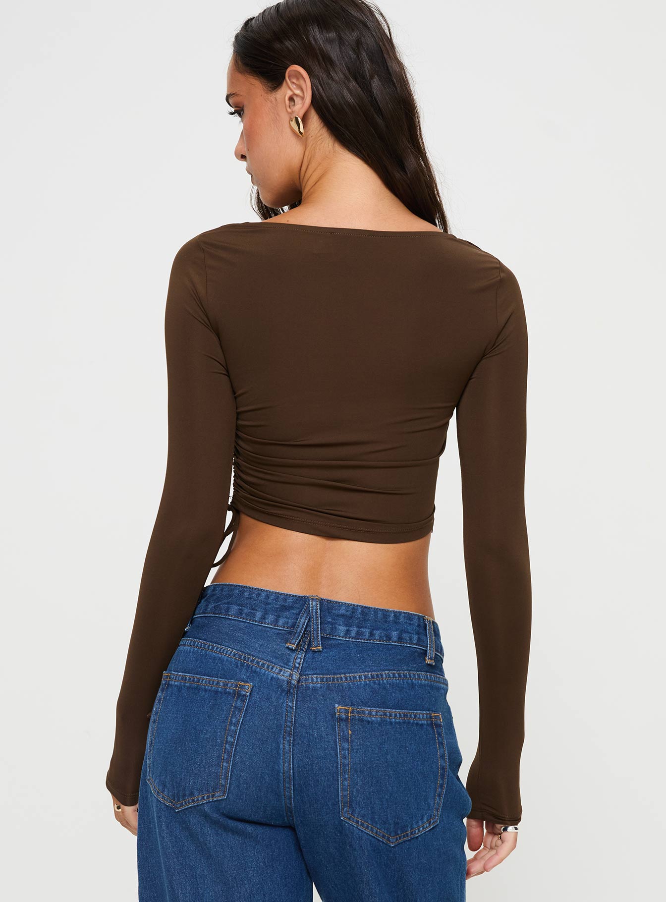 Take Me On Long Sleeve Top Brown - Image 5