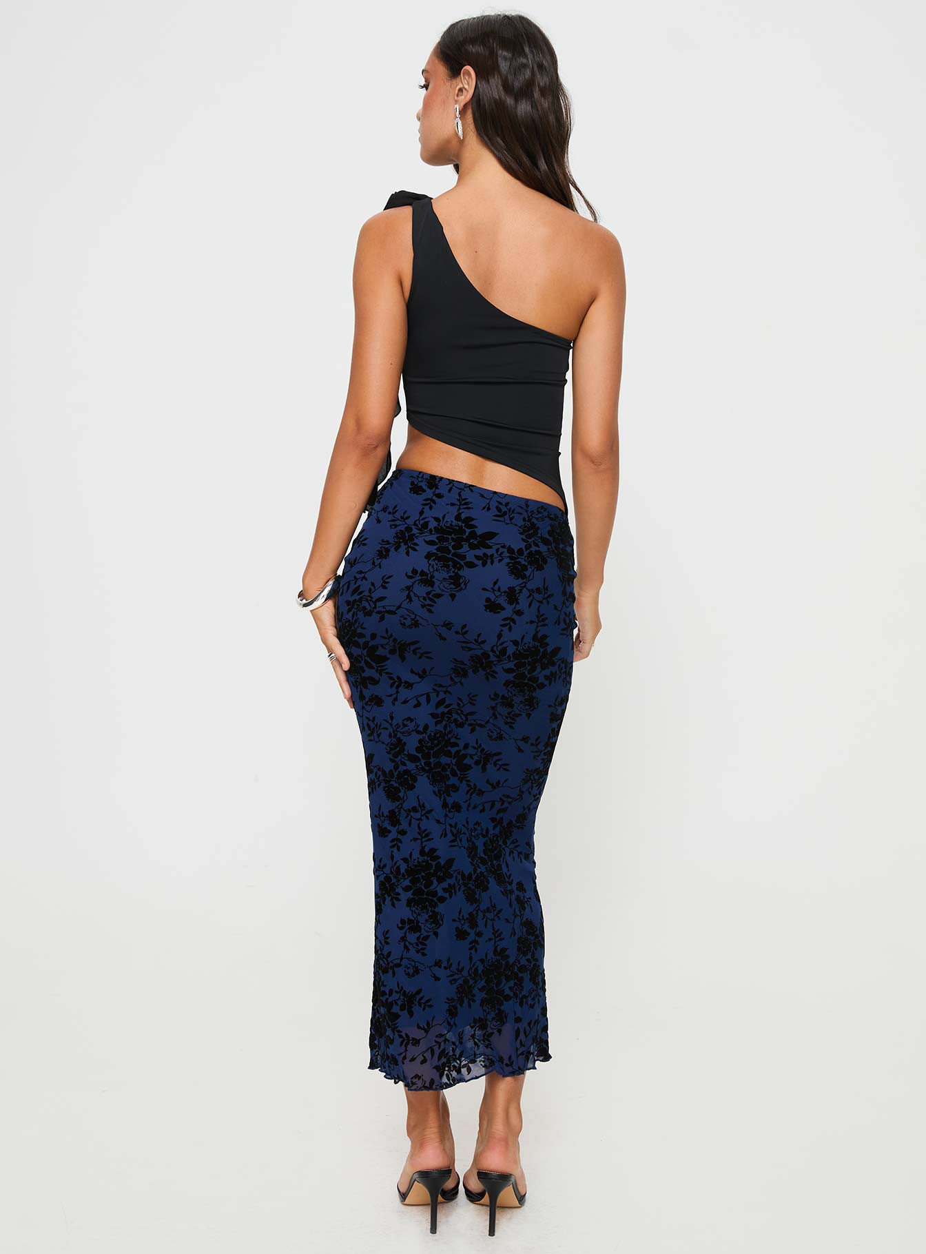 Catrina Maxi Skirt Navy - Image 5