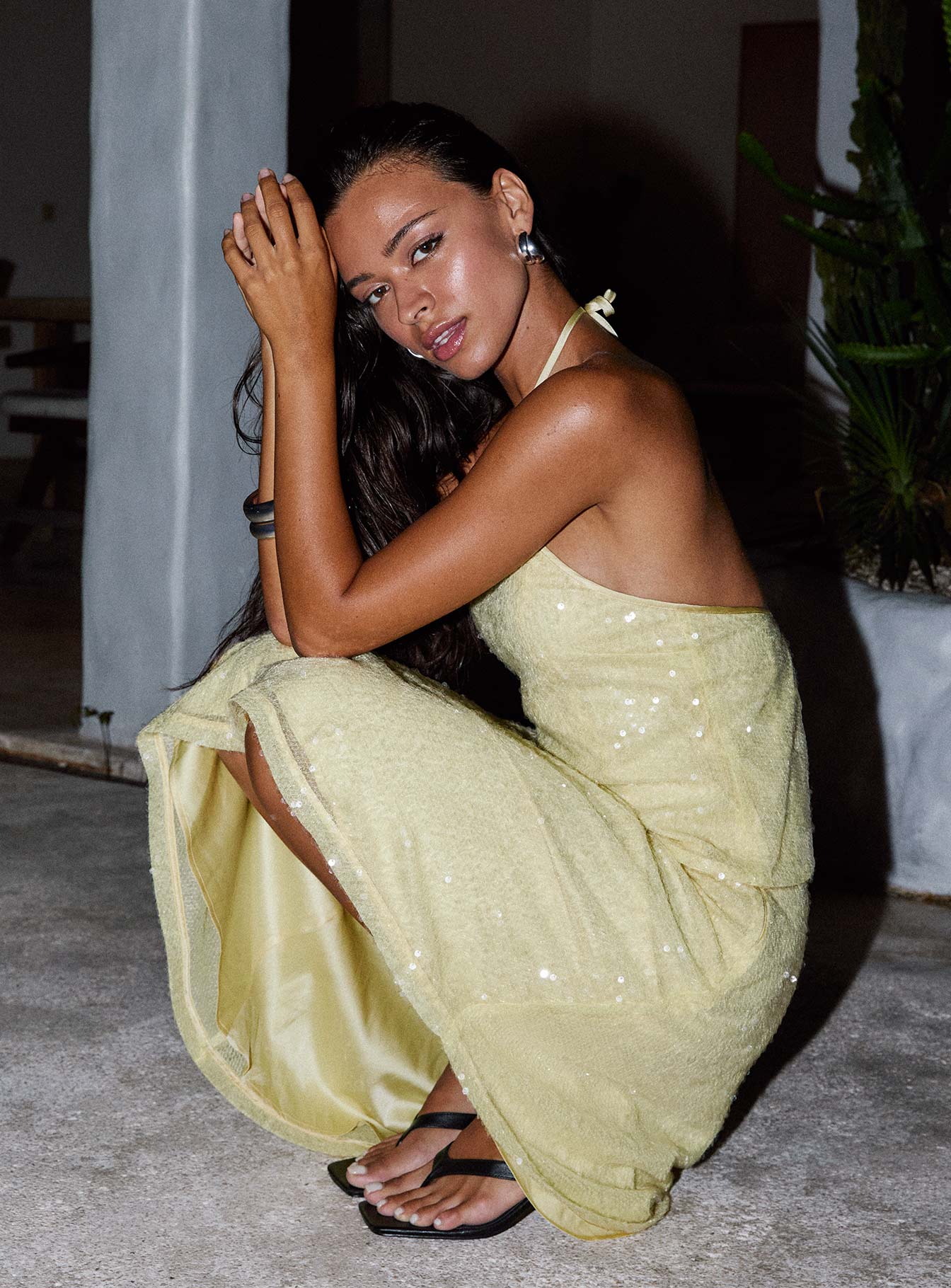 Sun Salutations Halter Top Yellow - Image 5