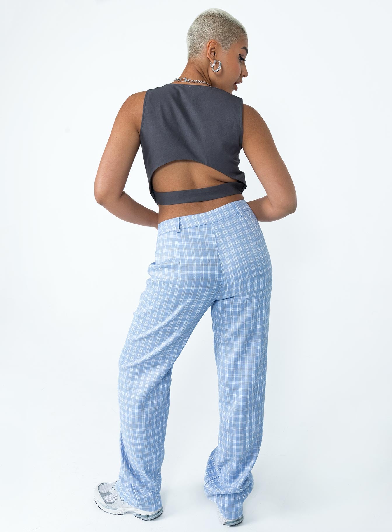 Titius Pants Blue Check - Image 5