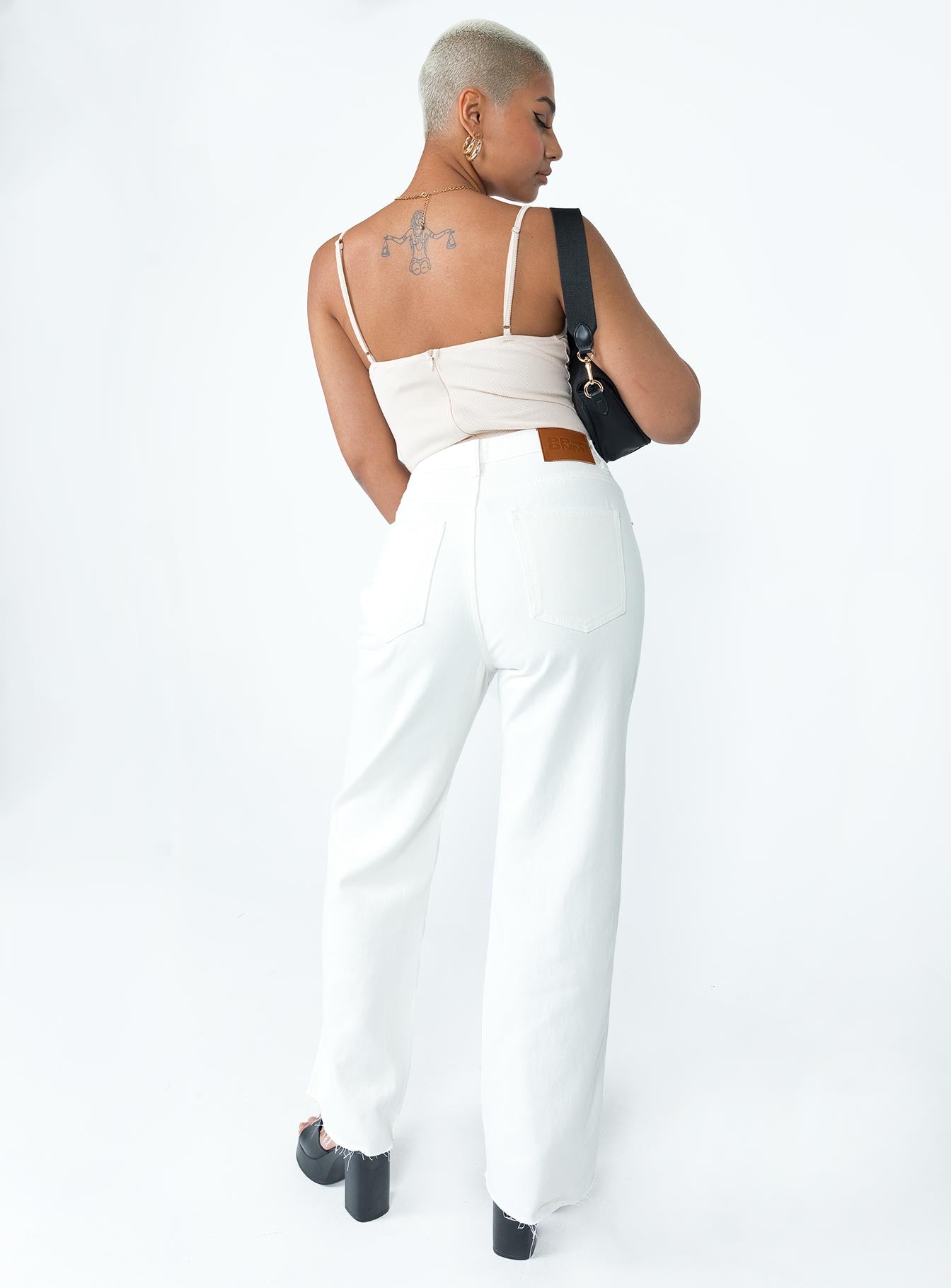 Arlington Straight Leg Denim Jeans White - Image 4