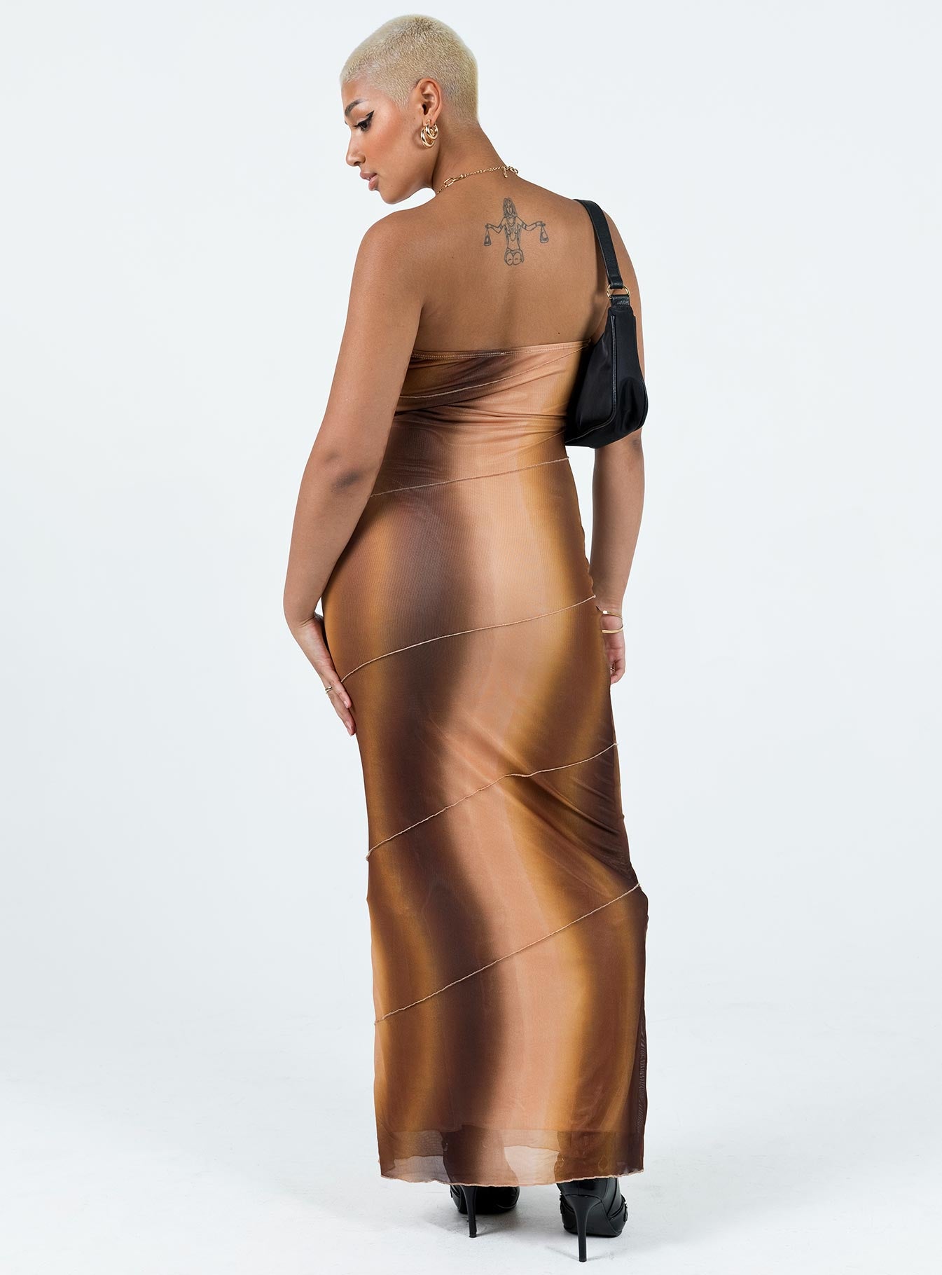 Luela Maxi Dress Brown - Image 5