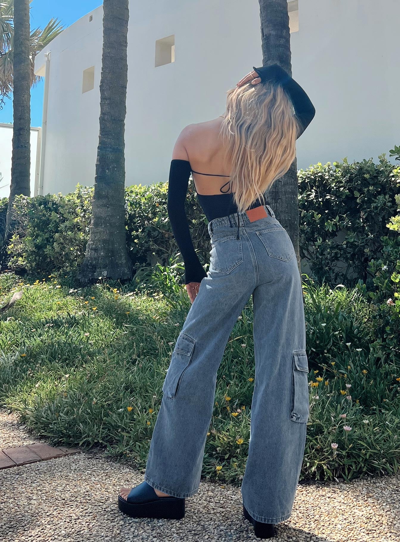 Randle Cargo Jeans Mid Wash Denim - Image 4