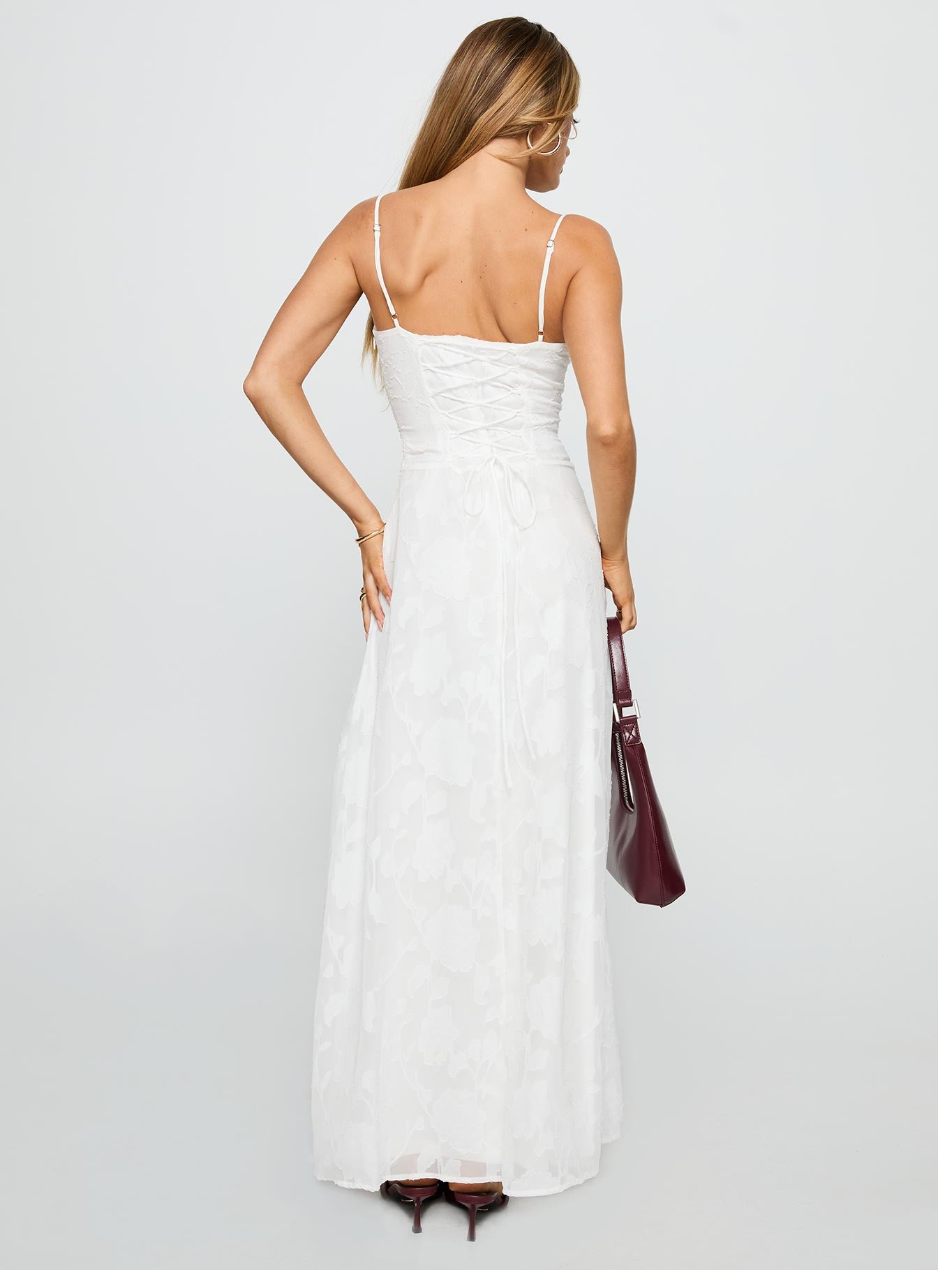 Kosetta Burnout Maxi Dress White - Image 5