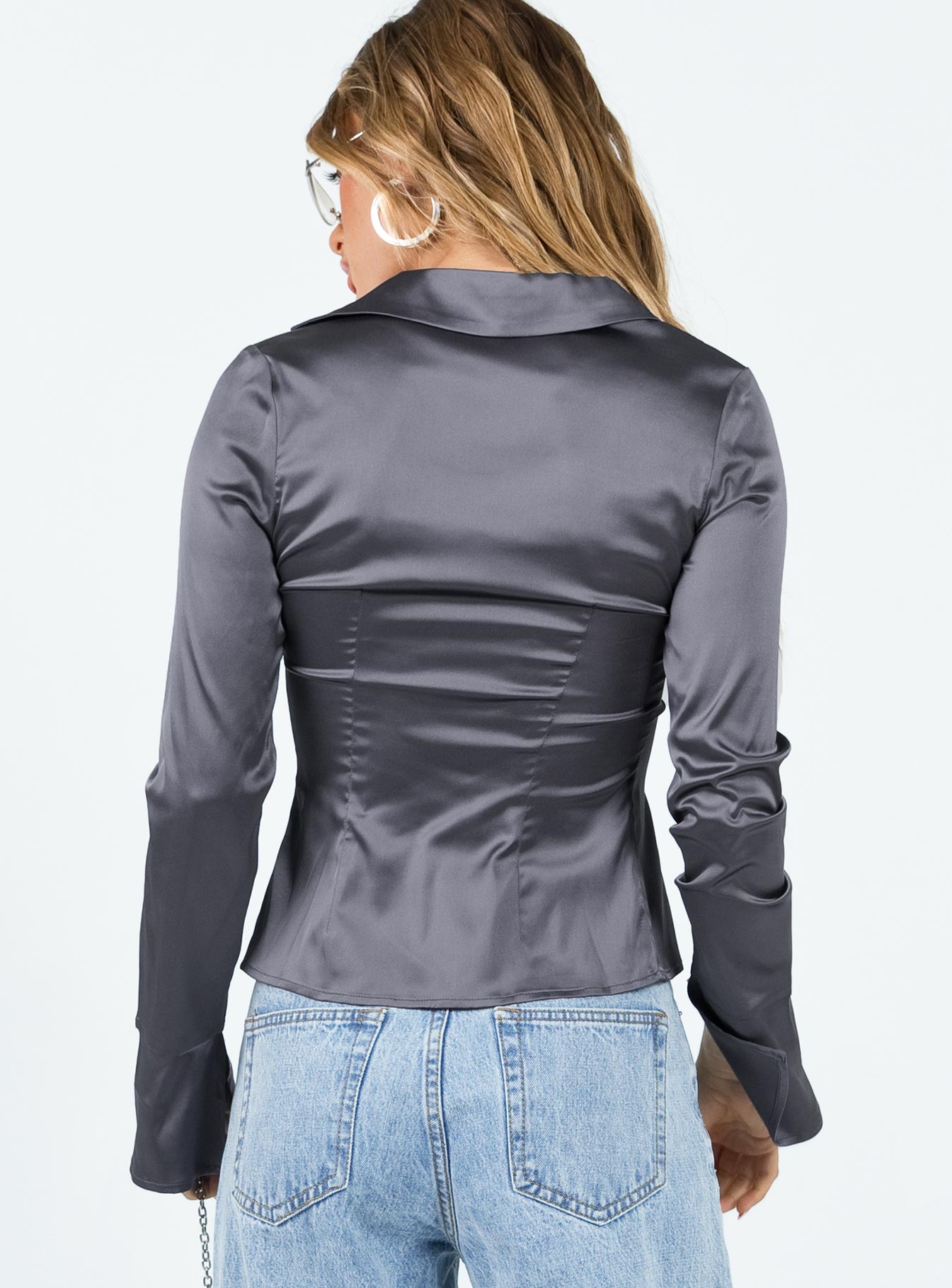 Mittara Long Sleeve Top Slate - Image 5