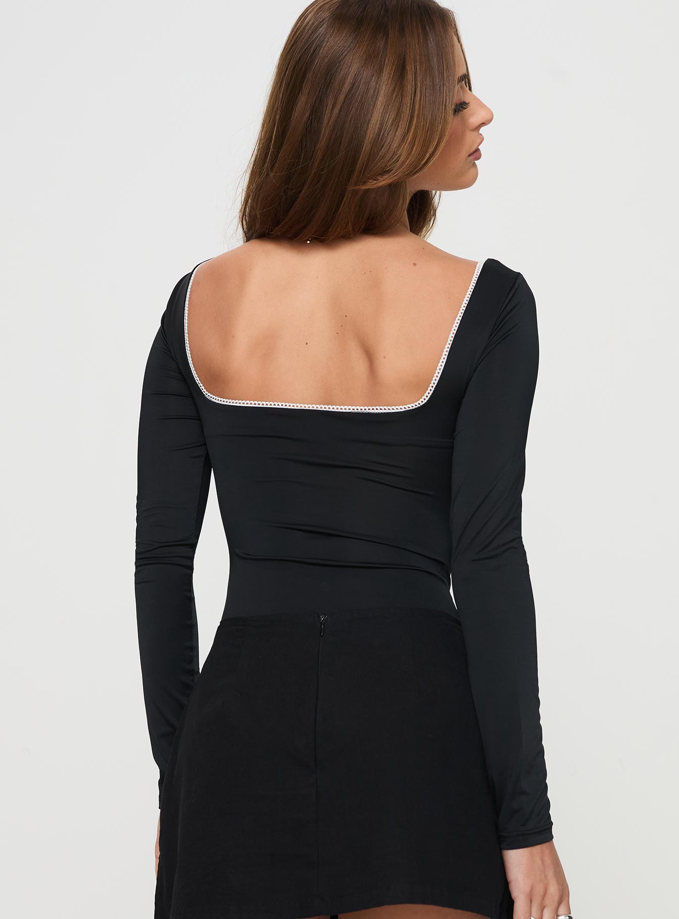 Keating Long Sleeve Bodysuit Black - Image 5