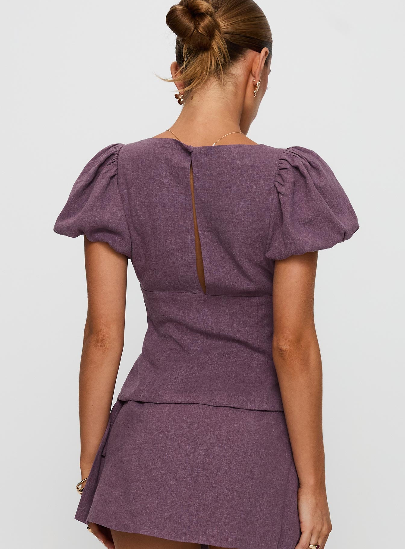 Wilhelmina Blouse Top Mauve - Image 5