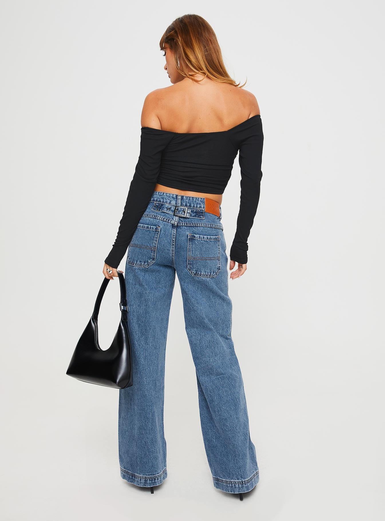 Jankins Low Rise Straight Leg Jeans Mid Wash - Image 5