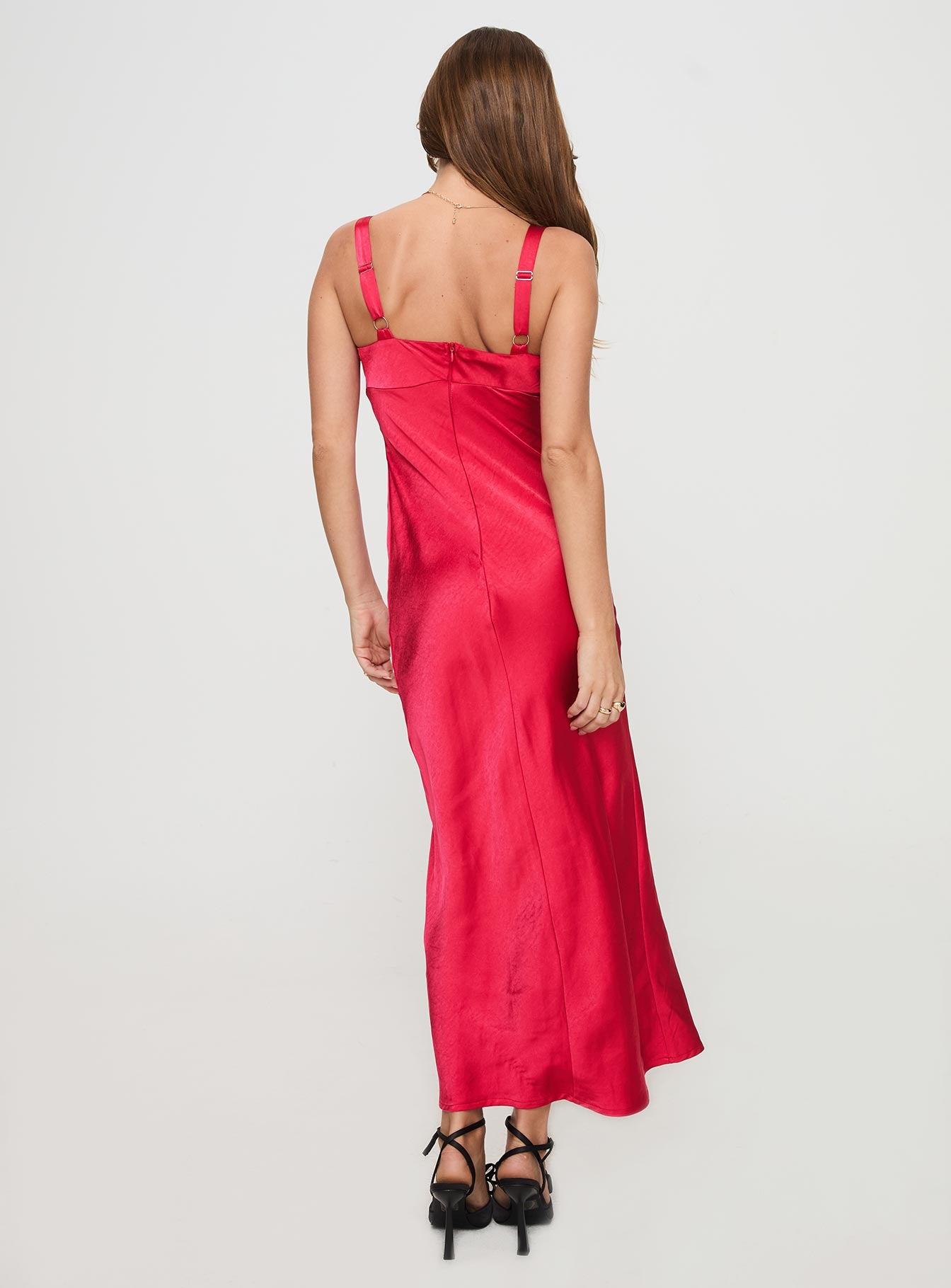 Joane Maxi Dress Red - Image 4