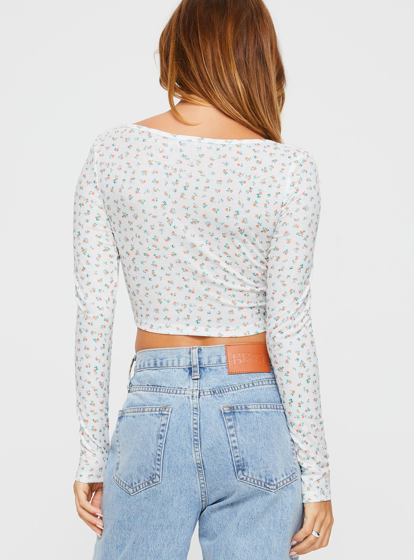 Dermott Long Sleeve Top White - Image 5