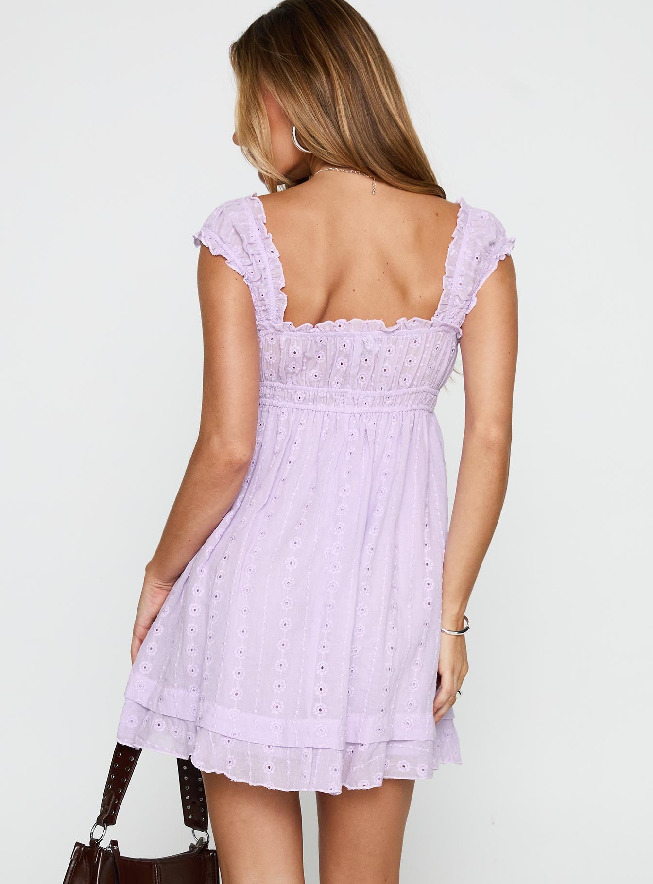 Carlita Mini Dress Lilac - Image 4