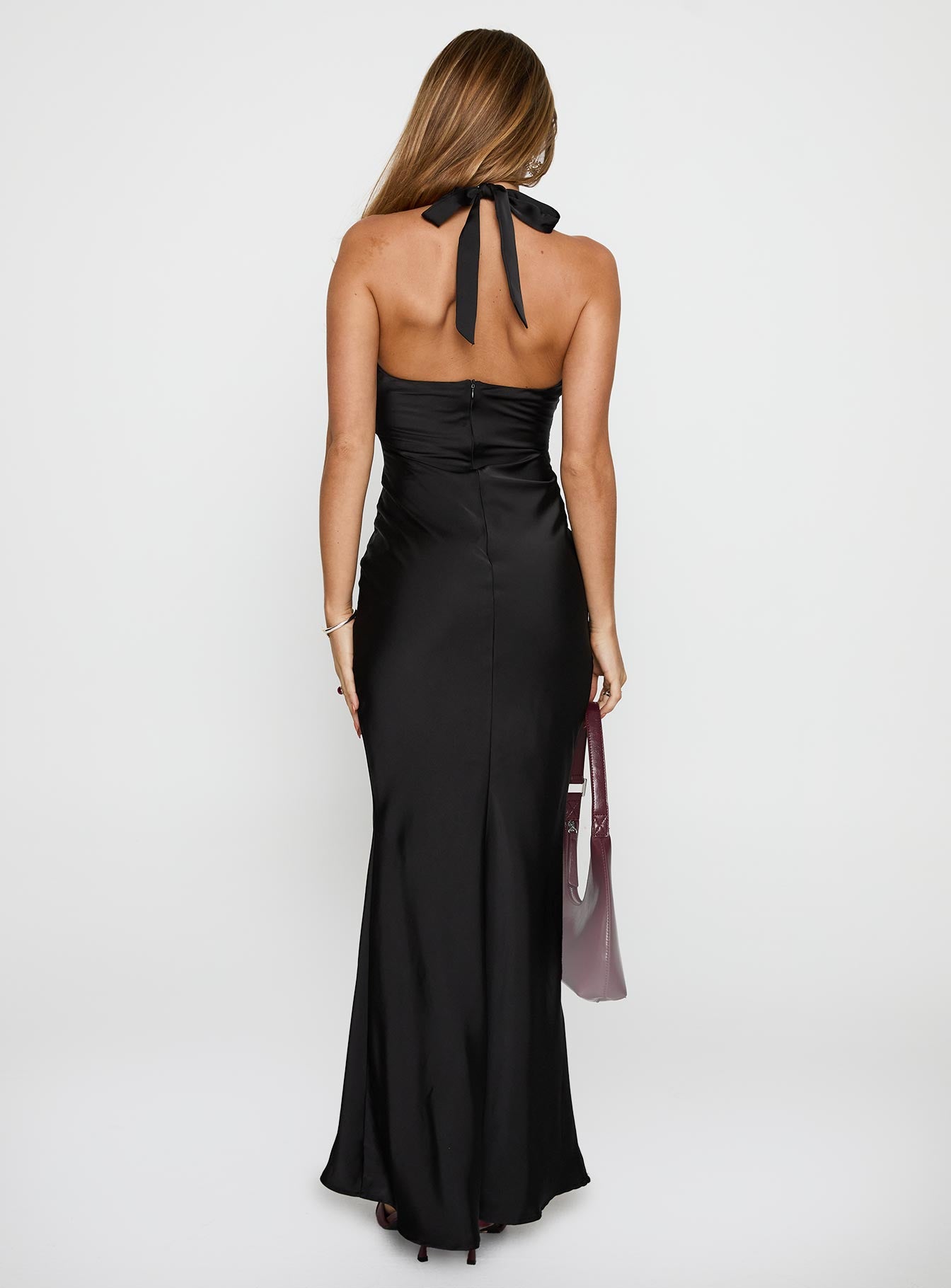 Gloriana Halter Maxi Dress Black - Image 4