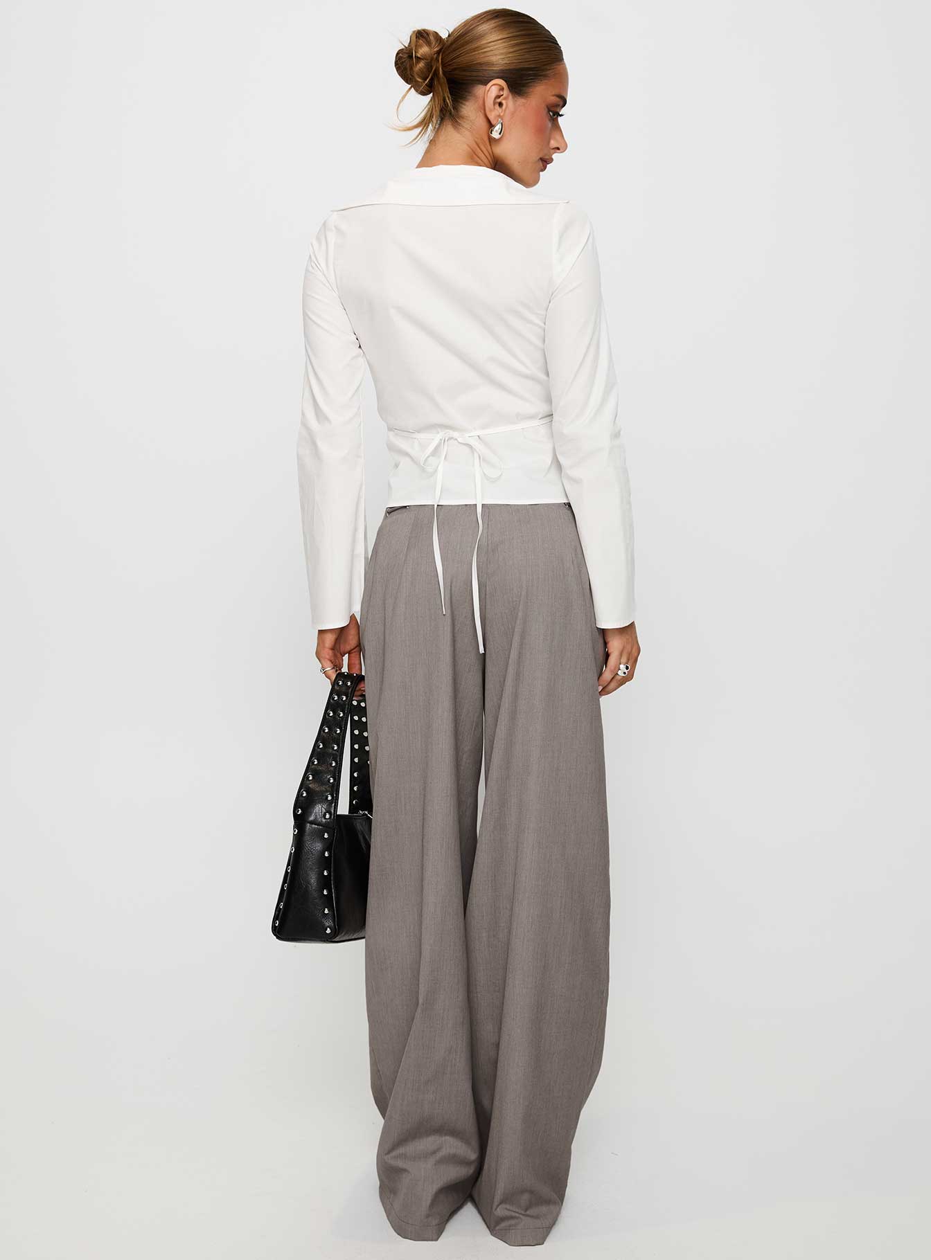 Just Have Fun Wide Leg Pant Grey - Image 5