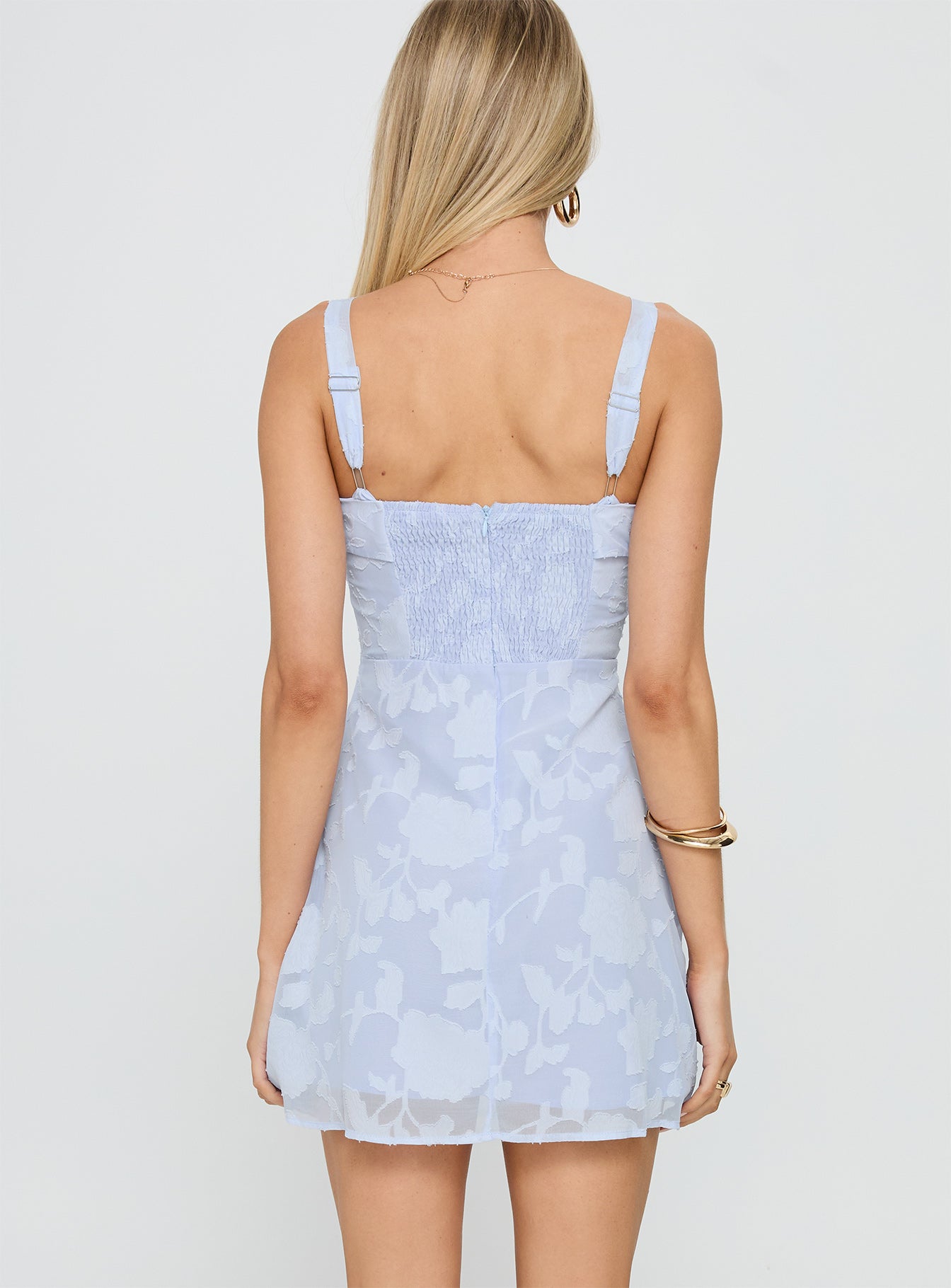 Cerise Mini Dress Lilac Burnout - Image 5