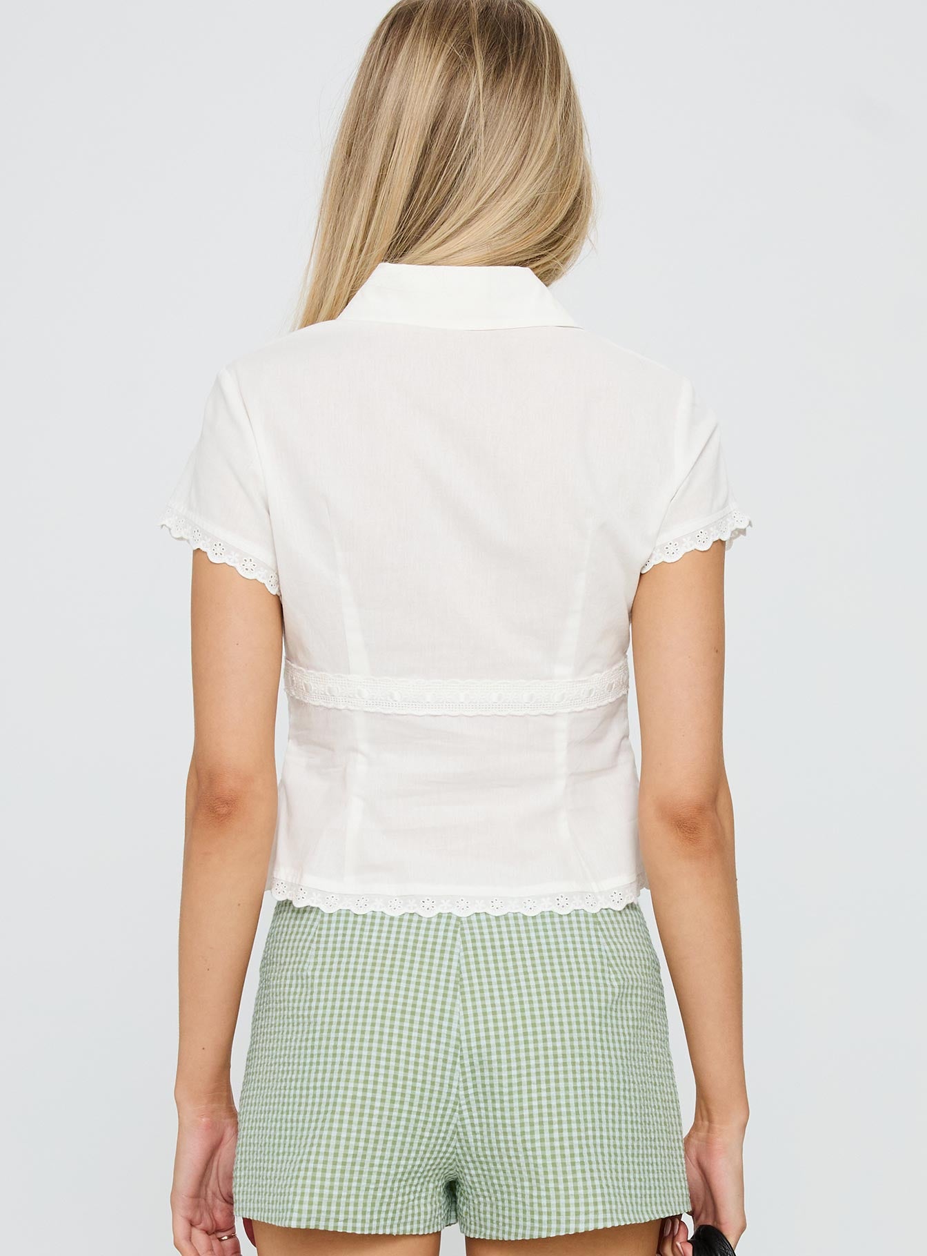 Protect Your Peace Button Up Top White - Image 5