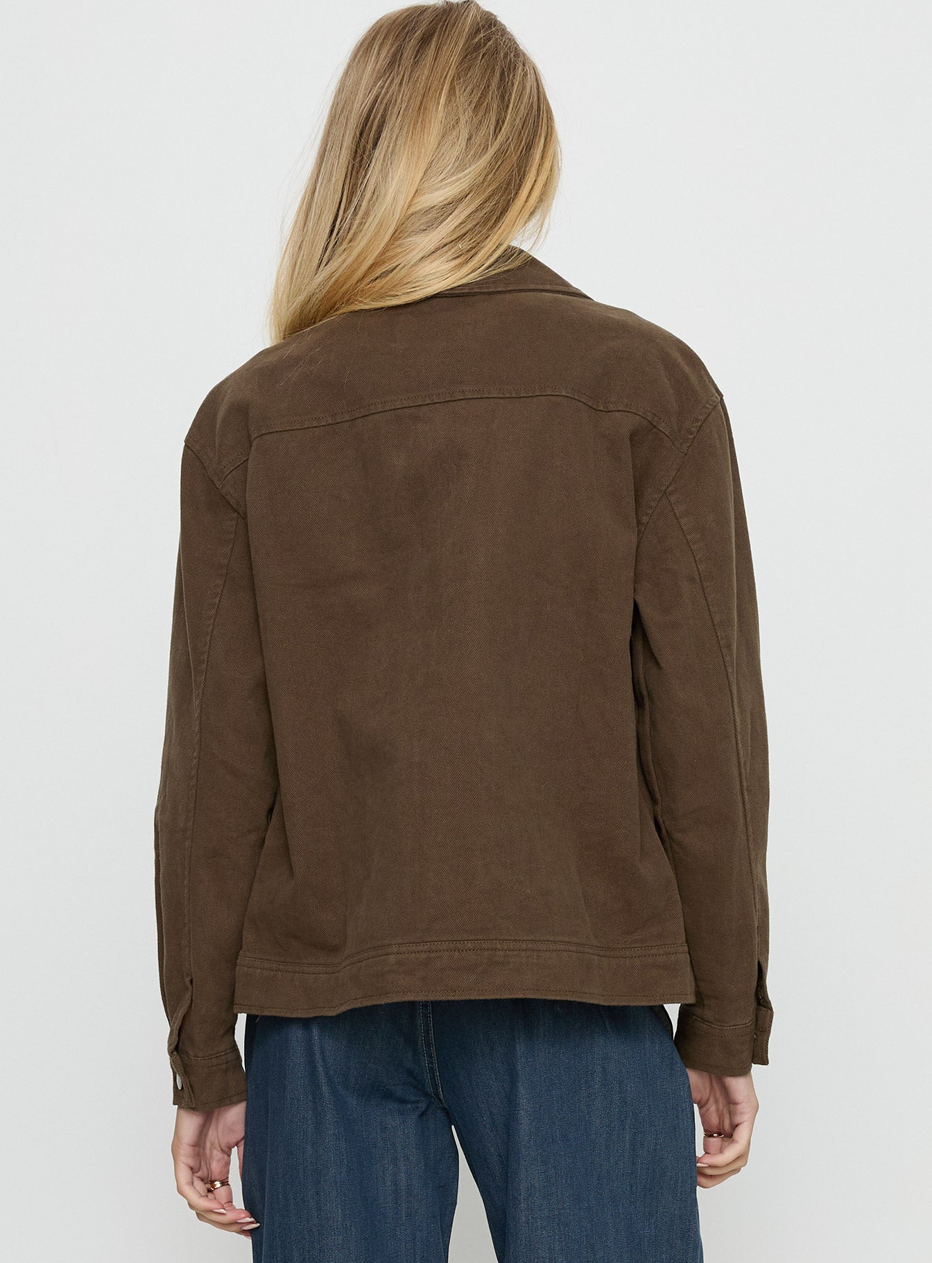 Nelsie Collared Oversized Jacket Green - Image 5