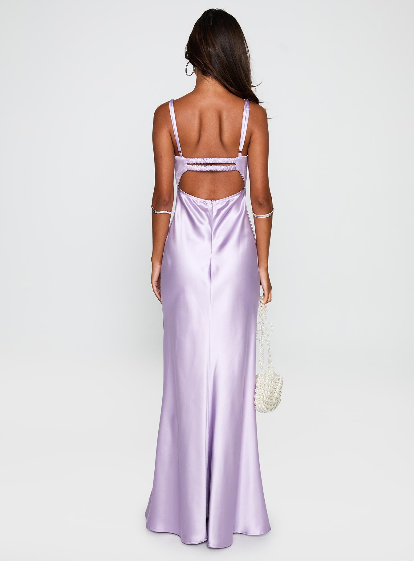 Fadyen Bias Cut Maxi Dress Lilac - Image 5