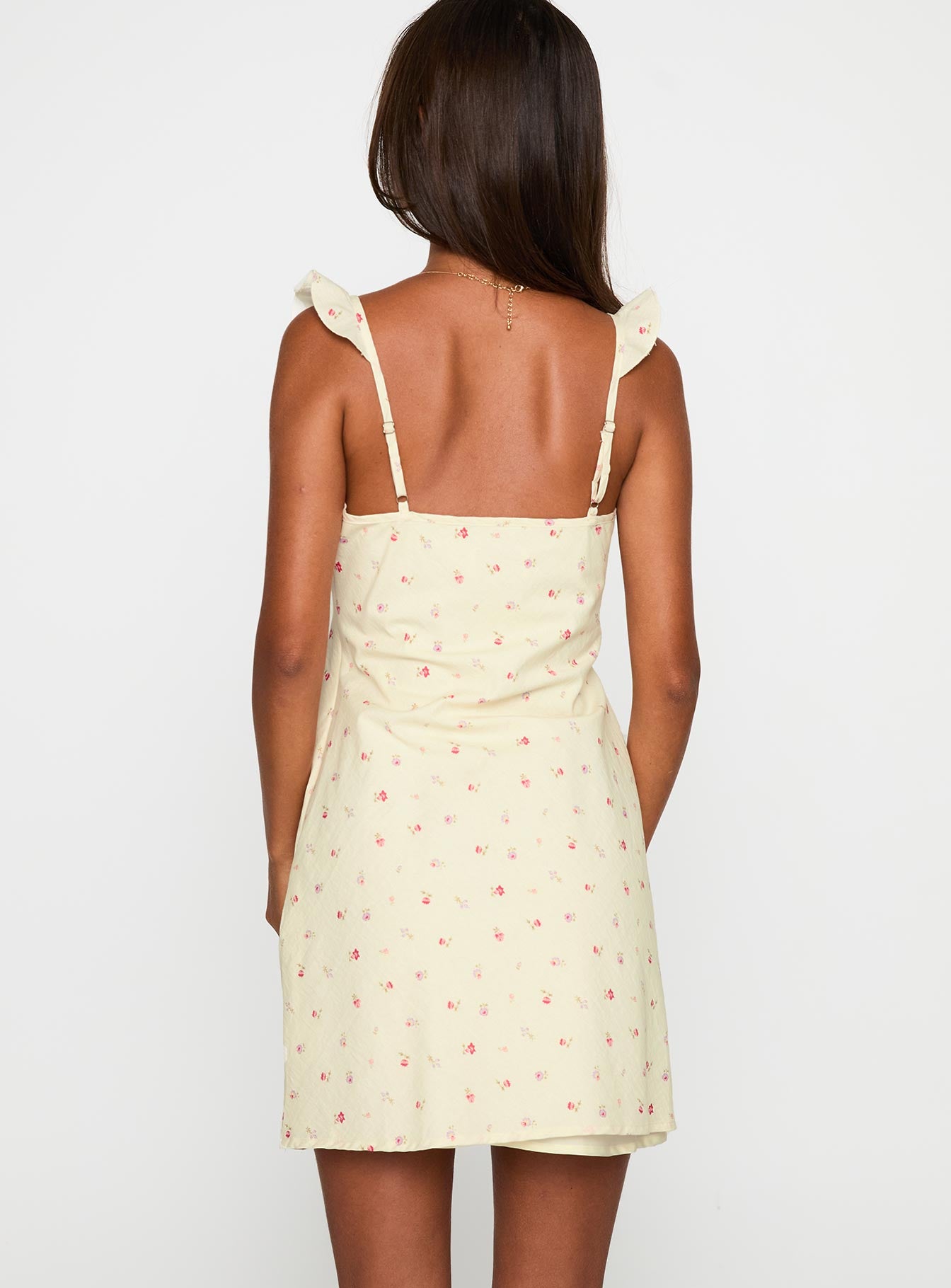 Tattoo Kisses Frill Mini Dress Floral - Image 5