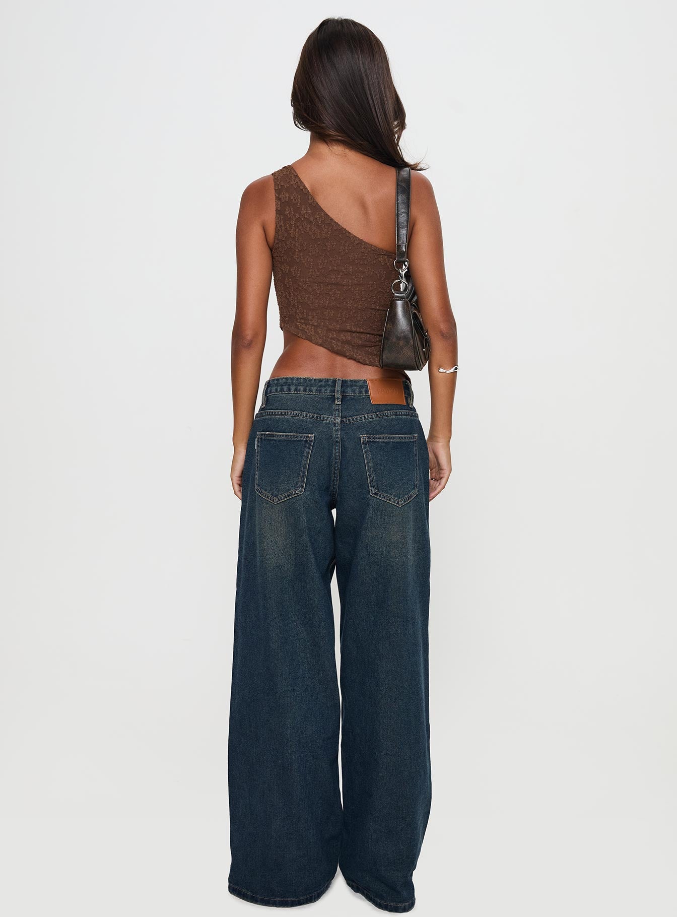 Hocus Pocus Low Rise Wide Leg Jean Dark Wash - Image 5