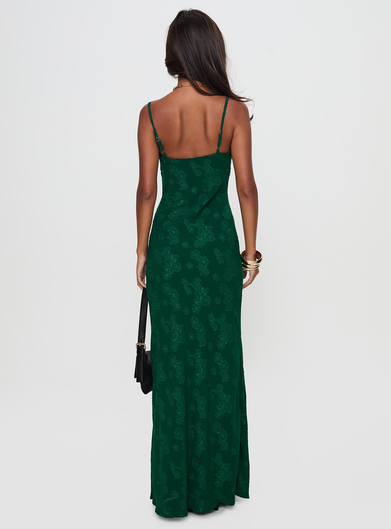 Ginette Maxi Dress Forest Green - Image 4
