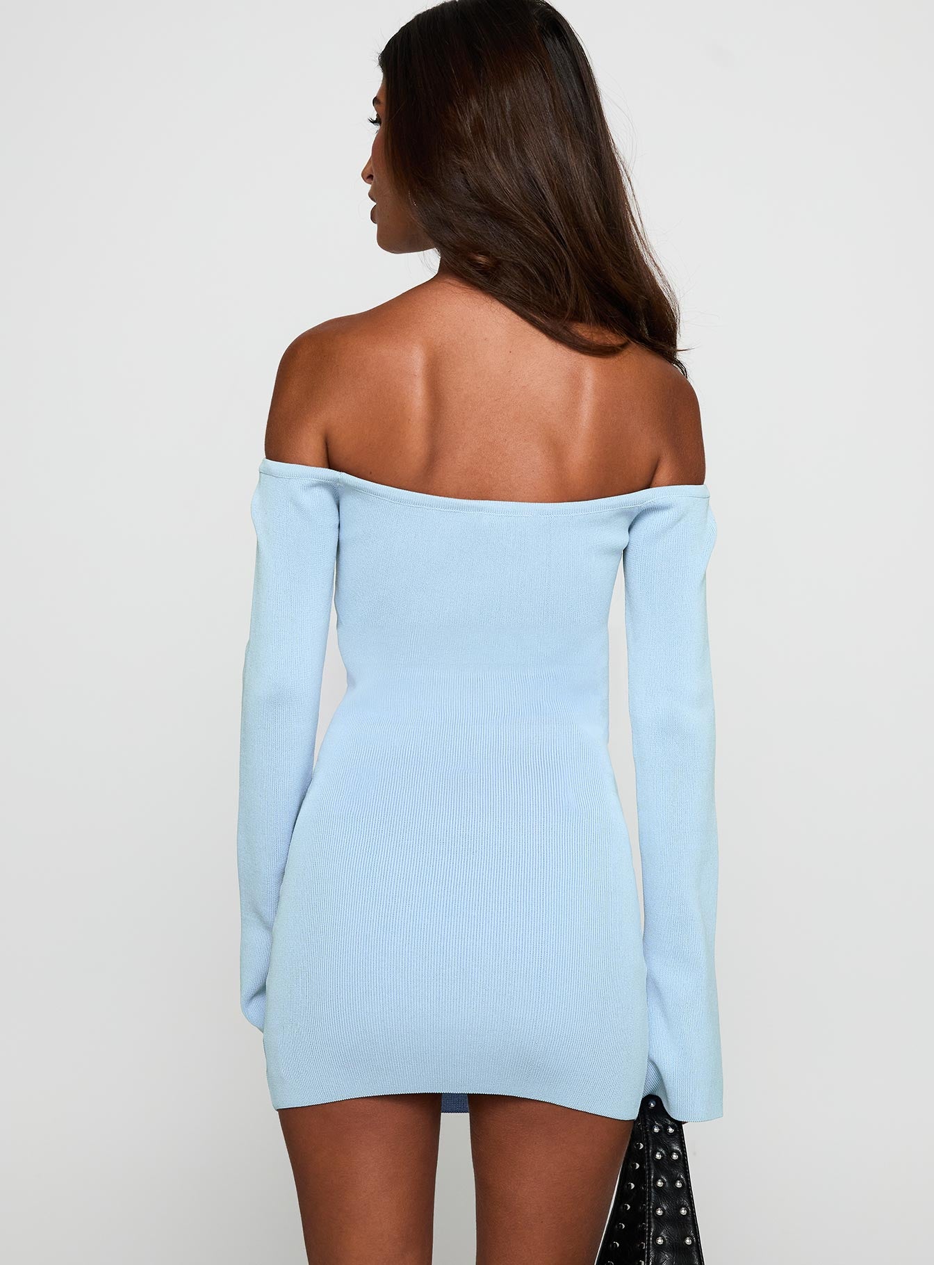 Parisa Long Sleeve Mini Dress Blue - Image 5