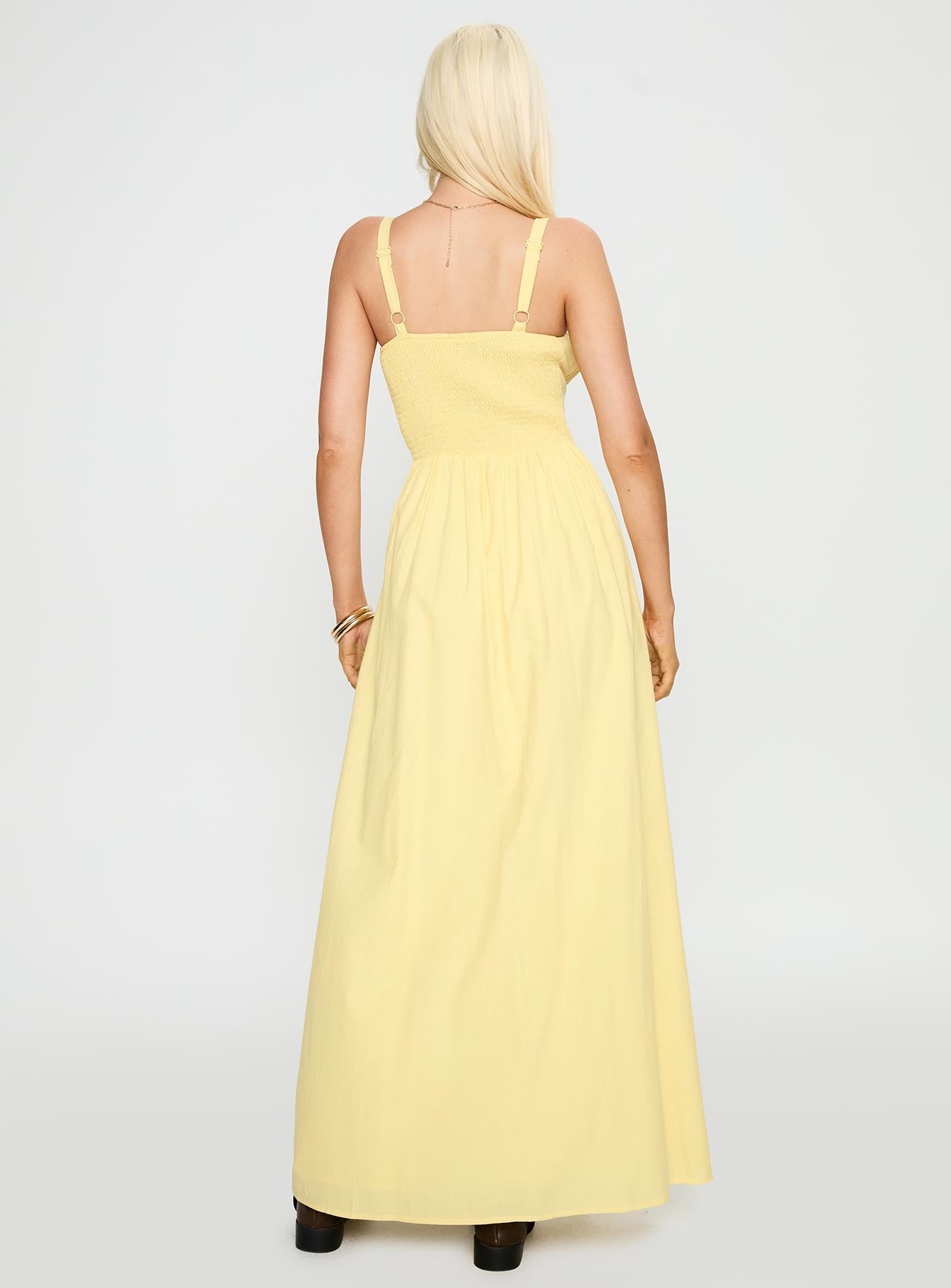 Leticia Maxi Dress Lemon - Image 5