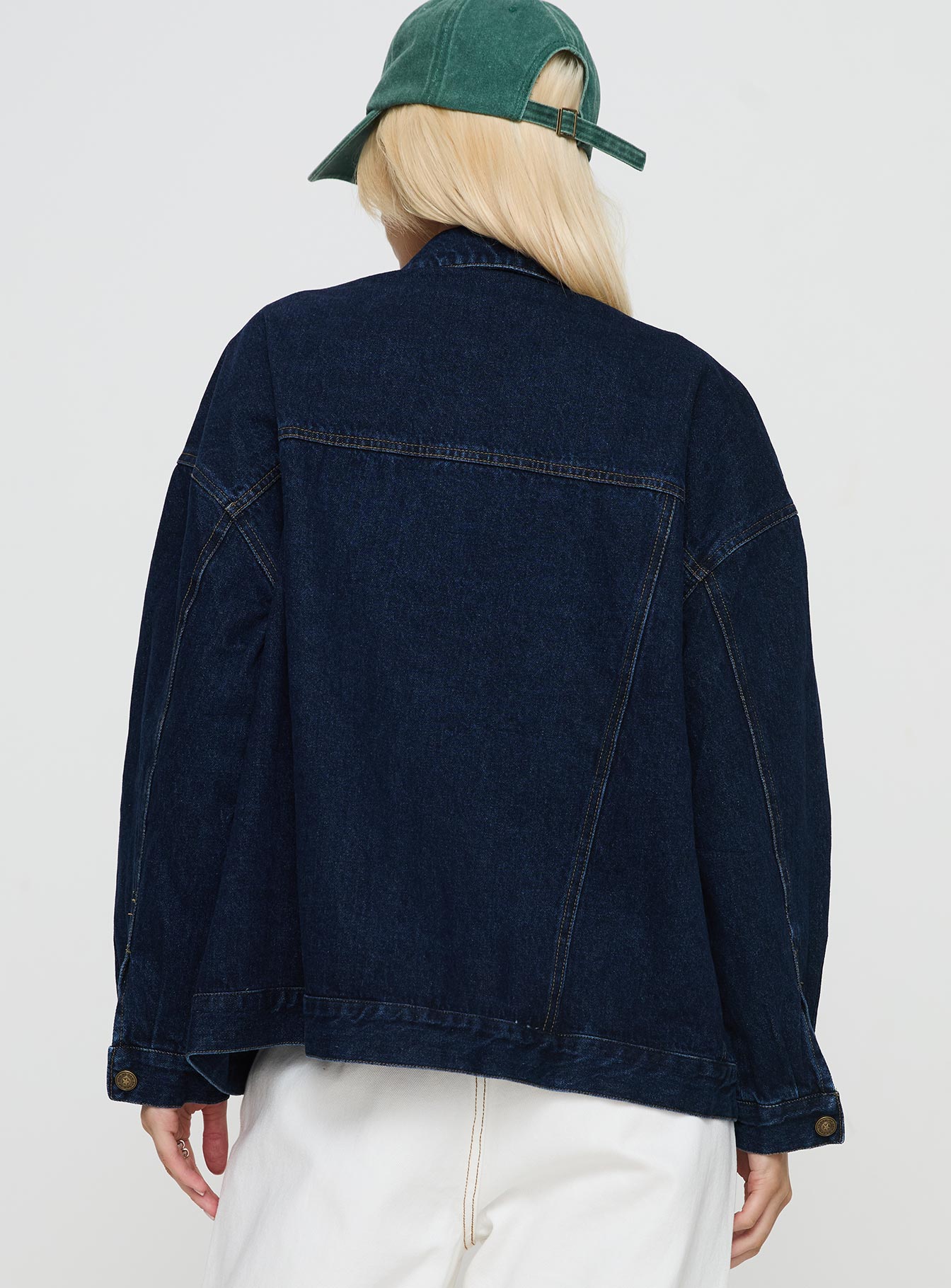 In The World Jacket Blue Denim - Image 4