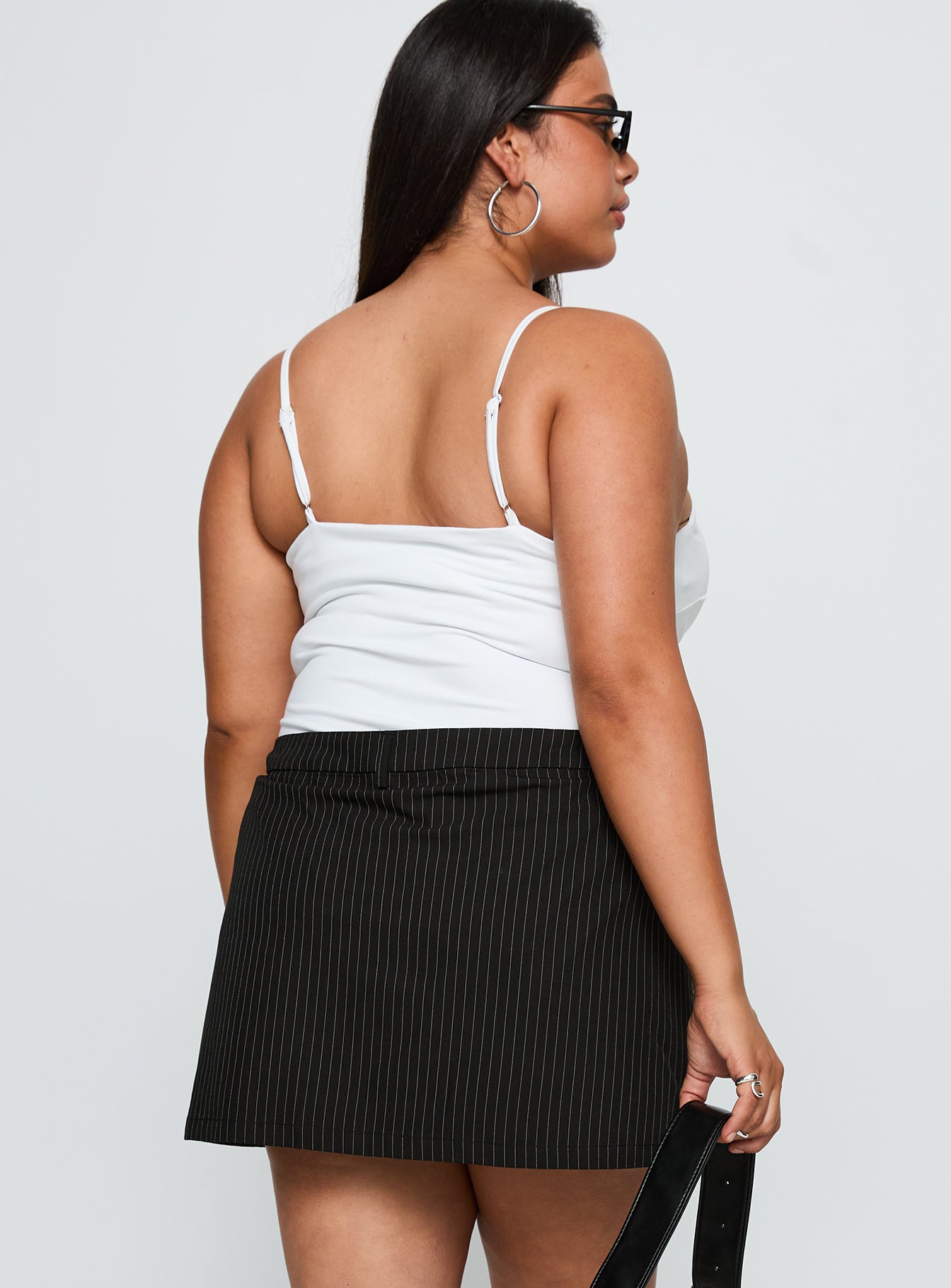 Feminique Skort Black Stripe Curve - Image 4