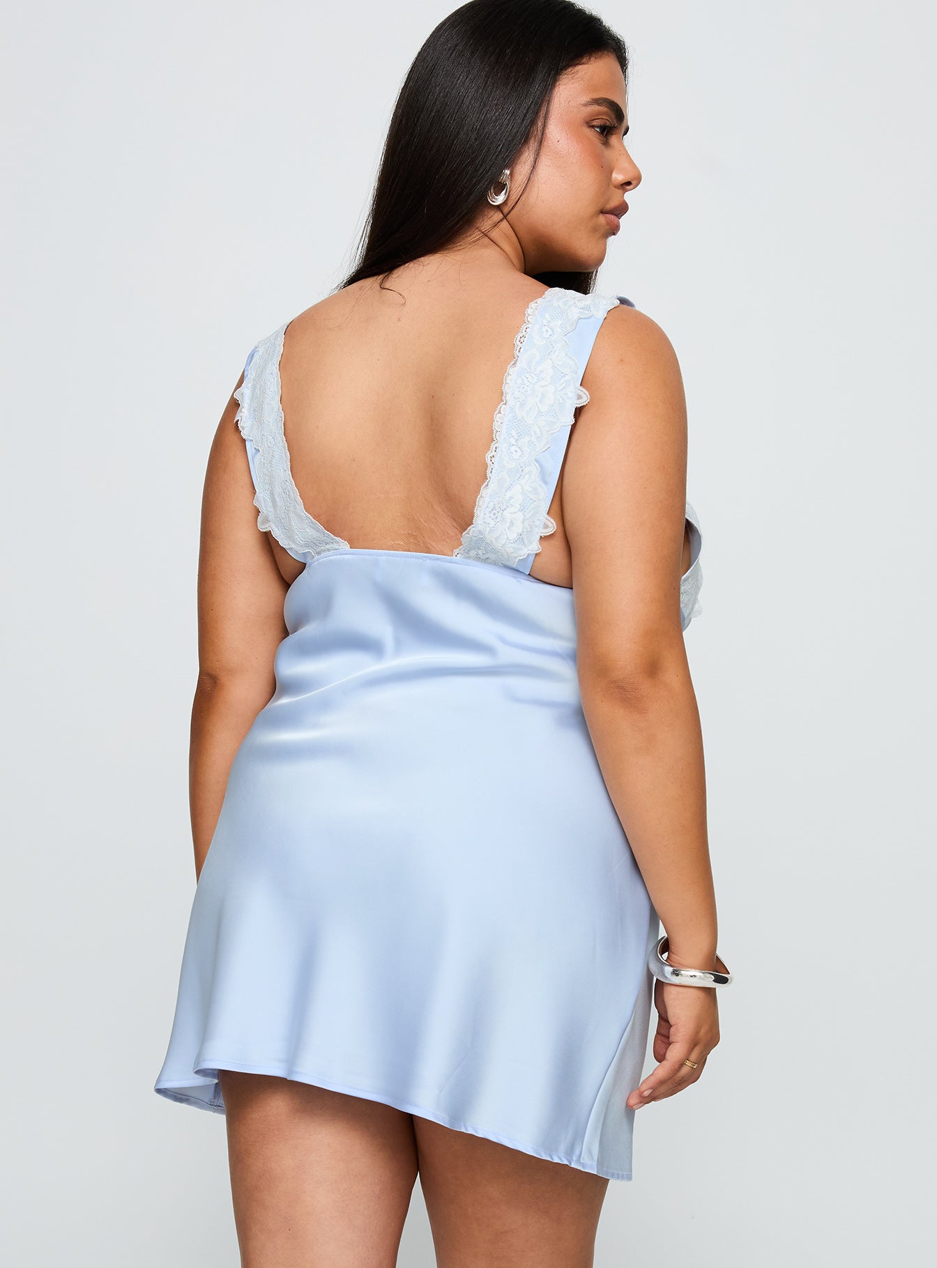 Nourish Mini Dress Blue Curve - Image 4