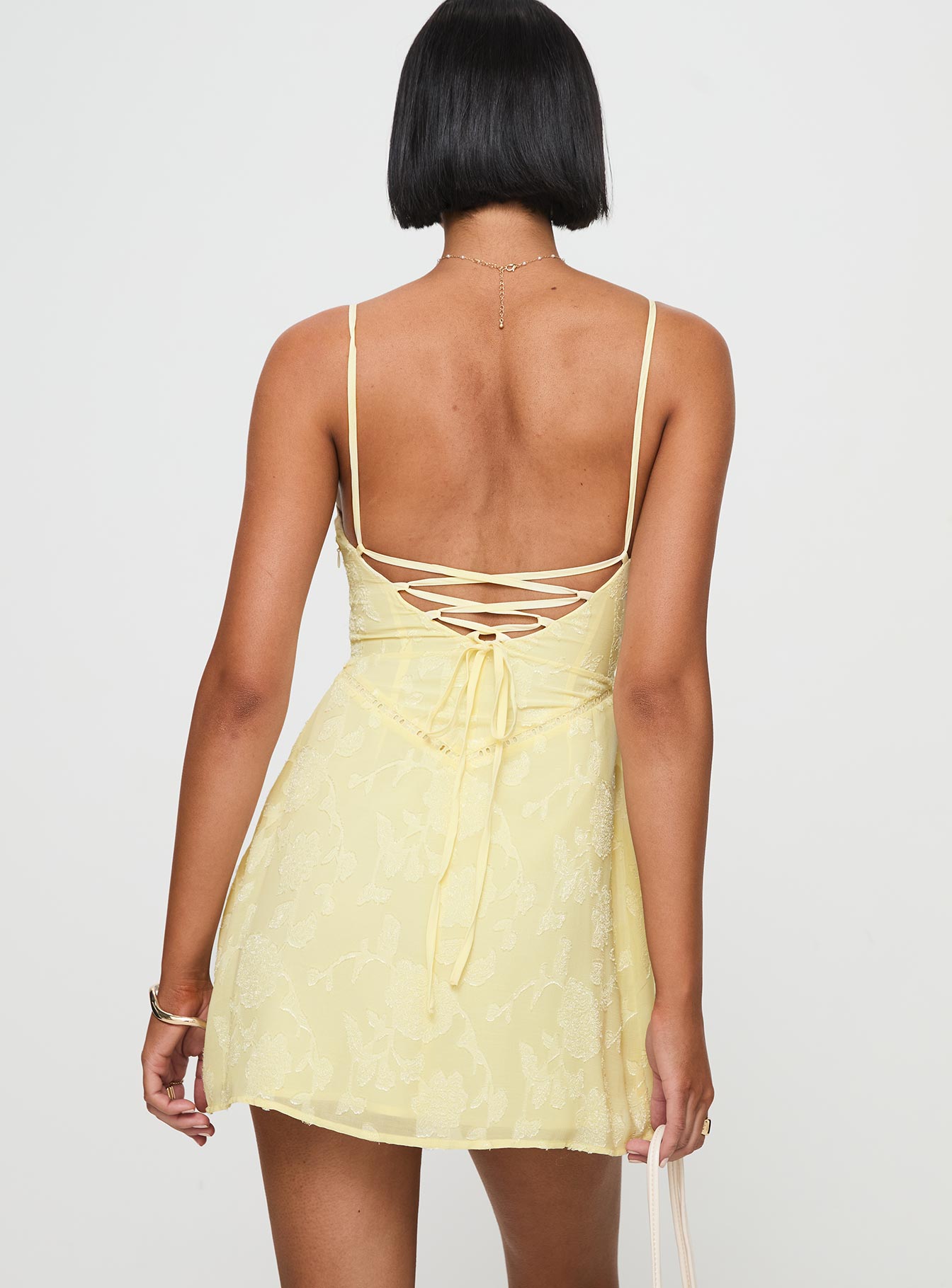 South Of France Mini Dress Yellow - Image 5