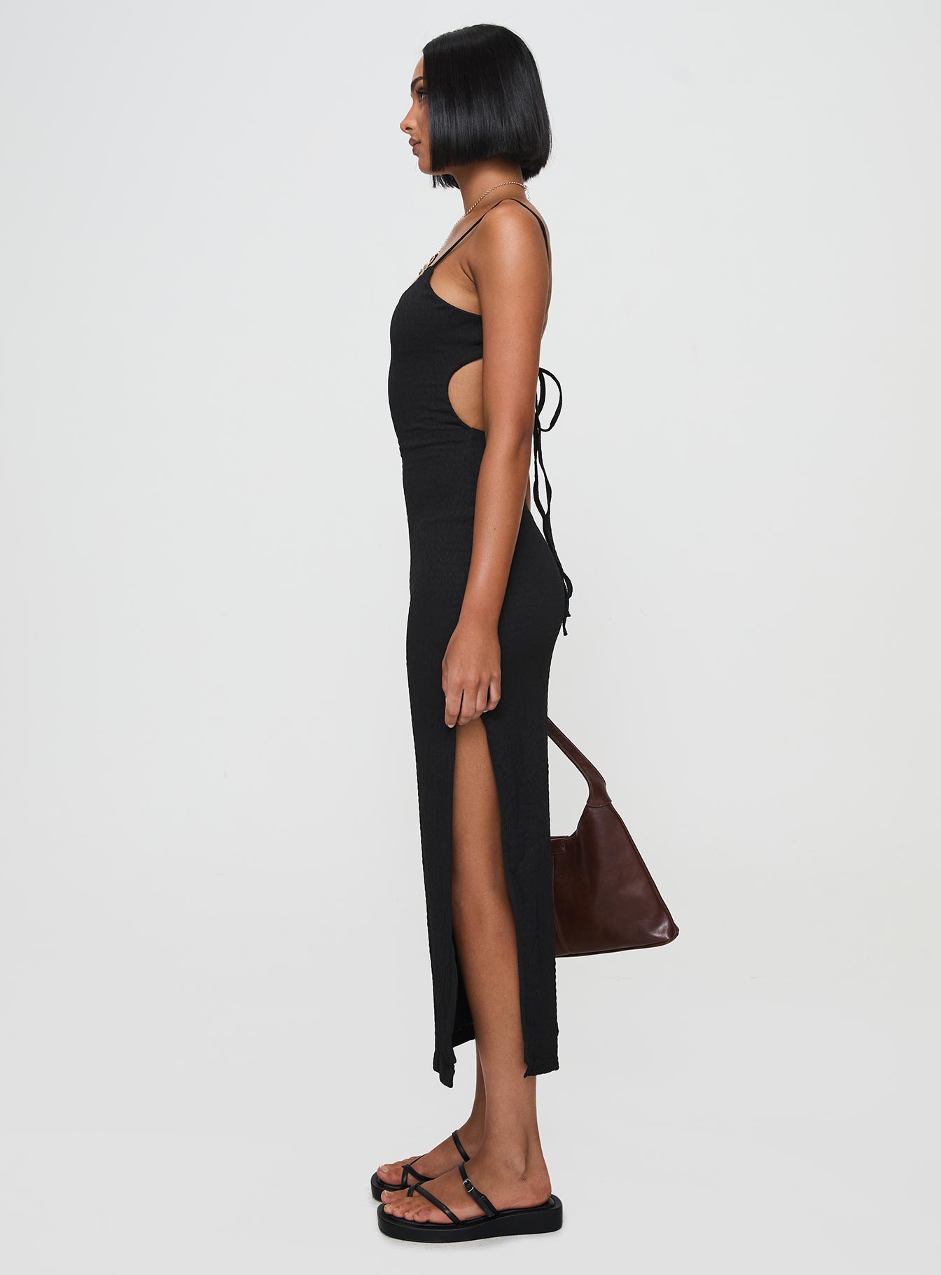 Elestria Maxi Dress Black - Image 5