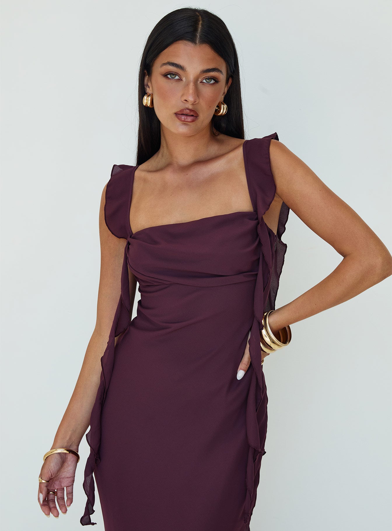 Lanai Maxi Dress Plum Petite - Image 2