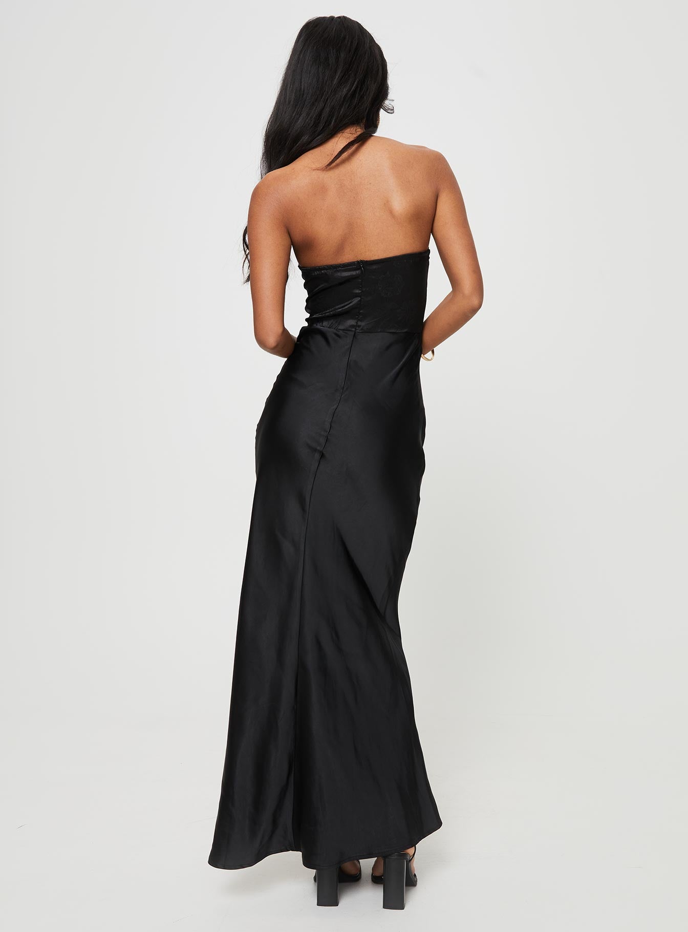 Hessy Bow Maxi Dress Black - Image 7