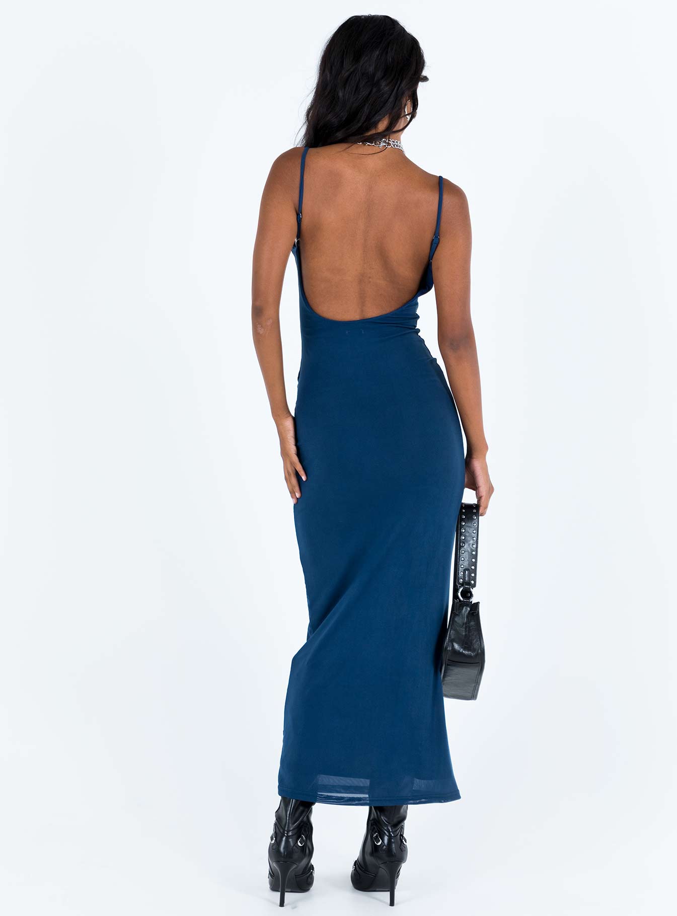 Knox Maxi Dress Navy - Image 5