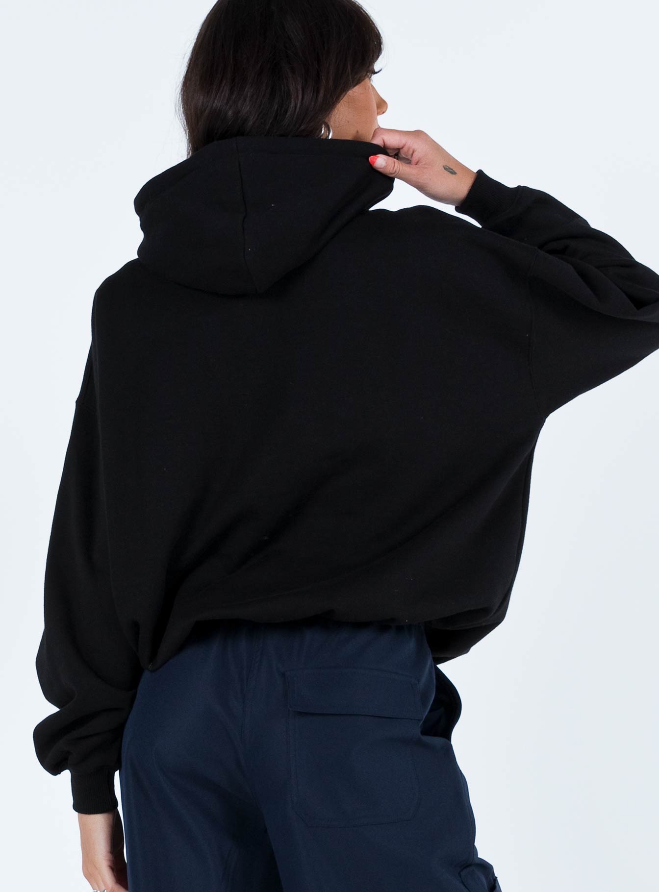 Ritu Oversized Hoodie Black - Image 5