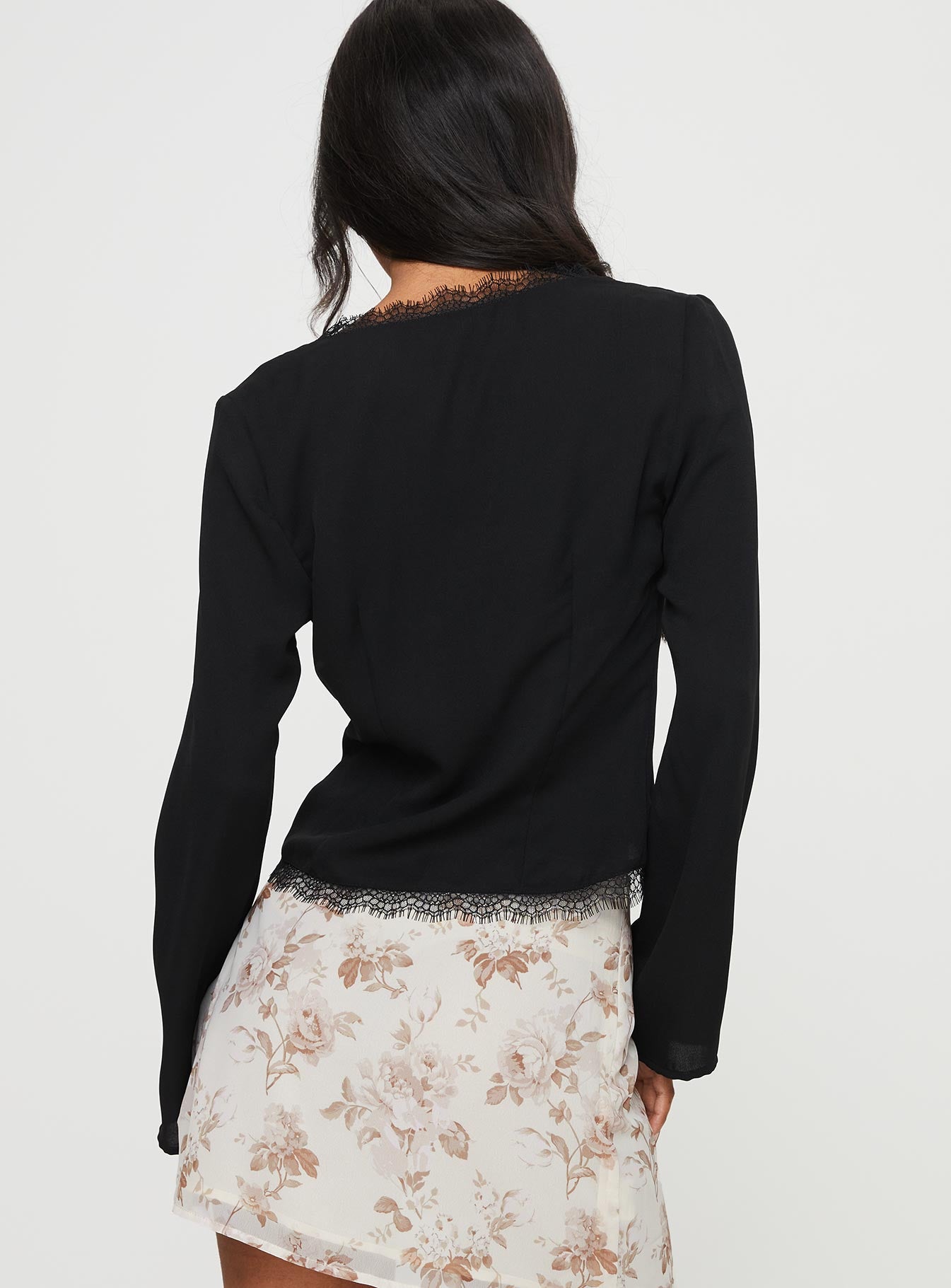 Hagner Long Sleeve Top Black - Image 5